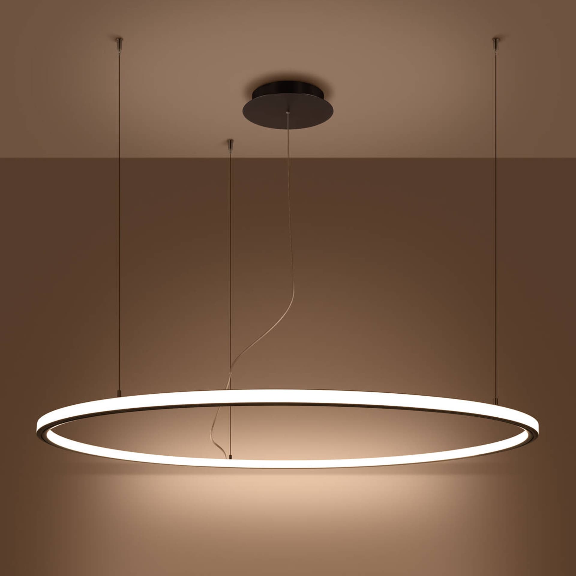 

Żyrandol RISA 120 czarny LED 3000K