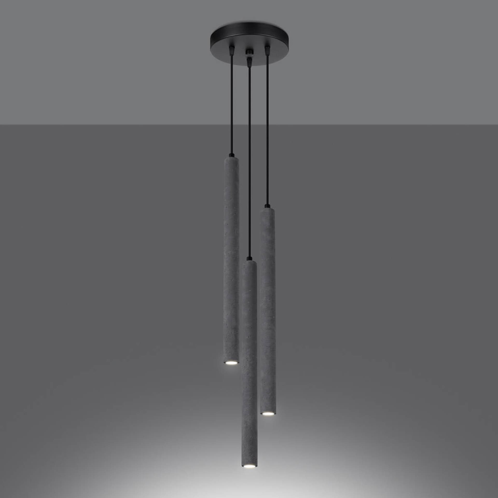 

Lampa wisząca PASTELO 3P beton