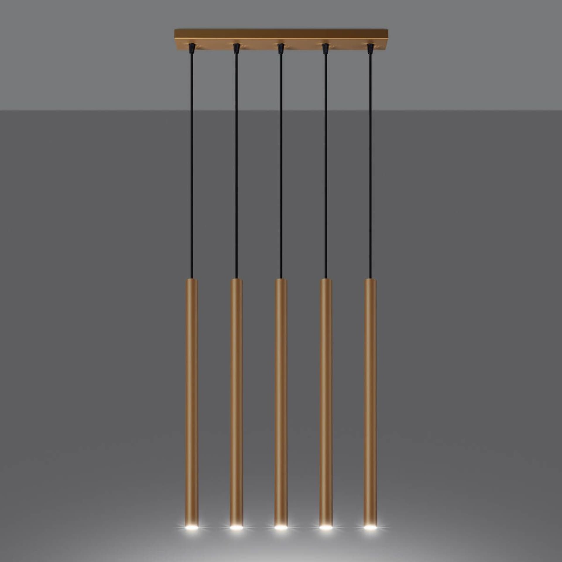 

Lampa wisząca PASTELO 5L złota