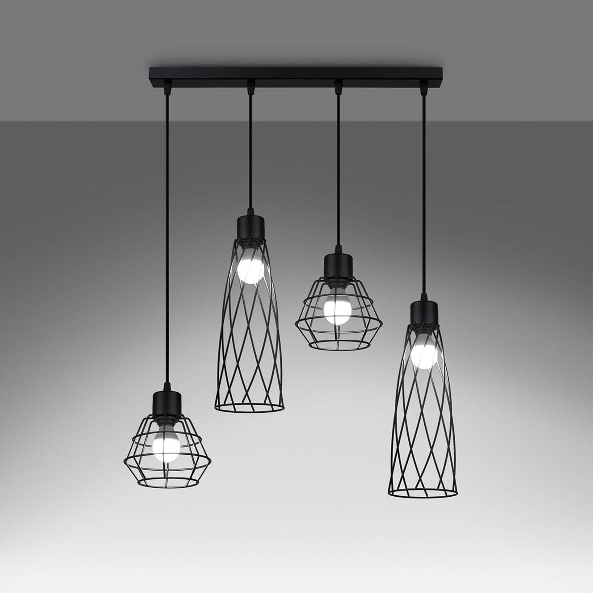 

Lampa wisząca SUBA 4L czarna