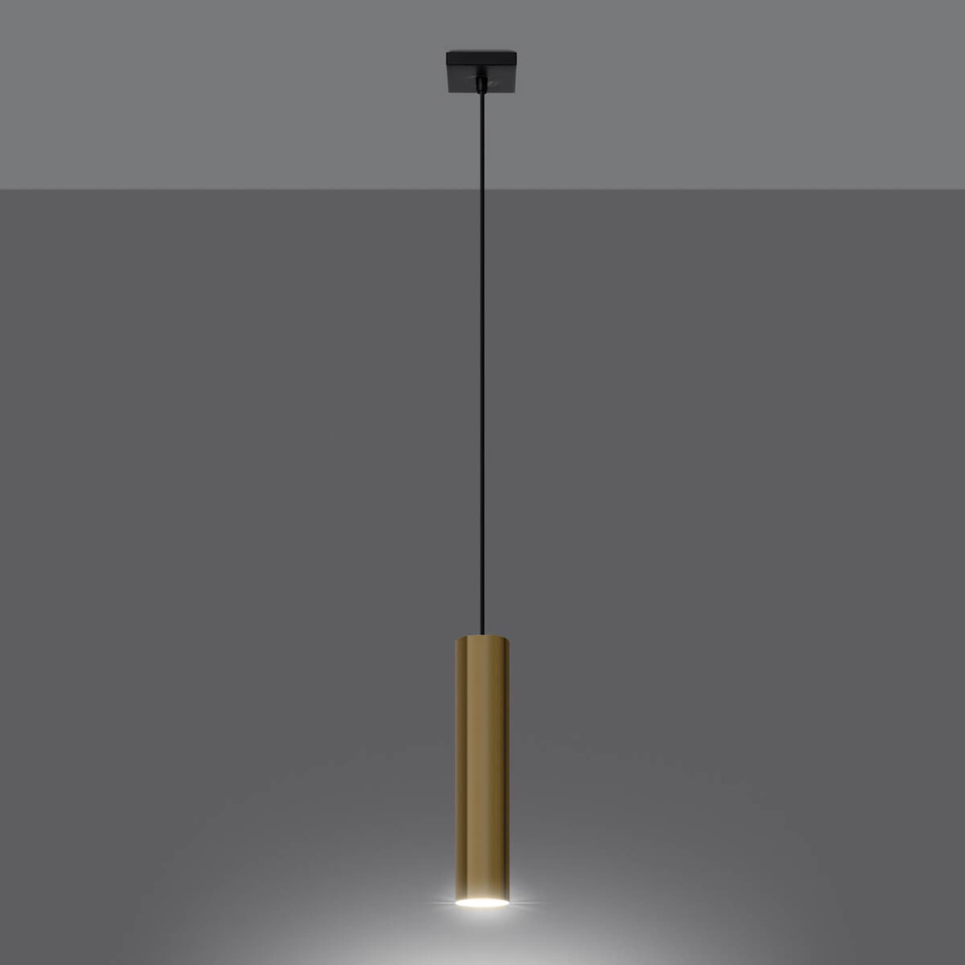 

Lampa Wisząca LAGOS 1 złoty połysk