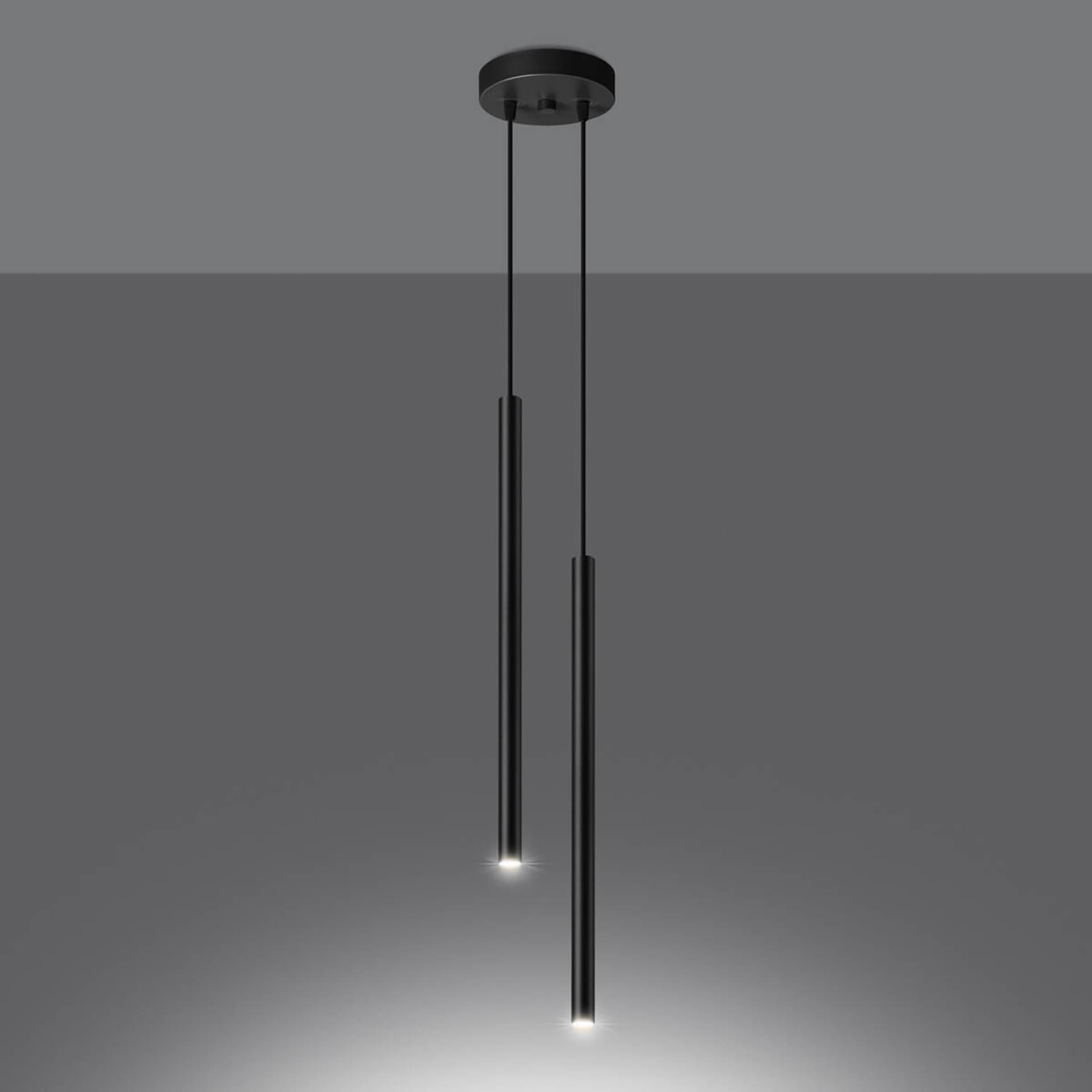 

Lampa wisząca PASTELO 2 czarna
