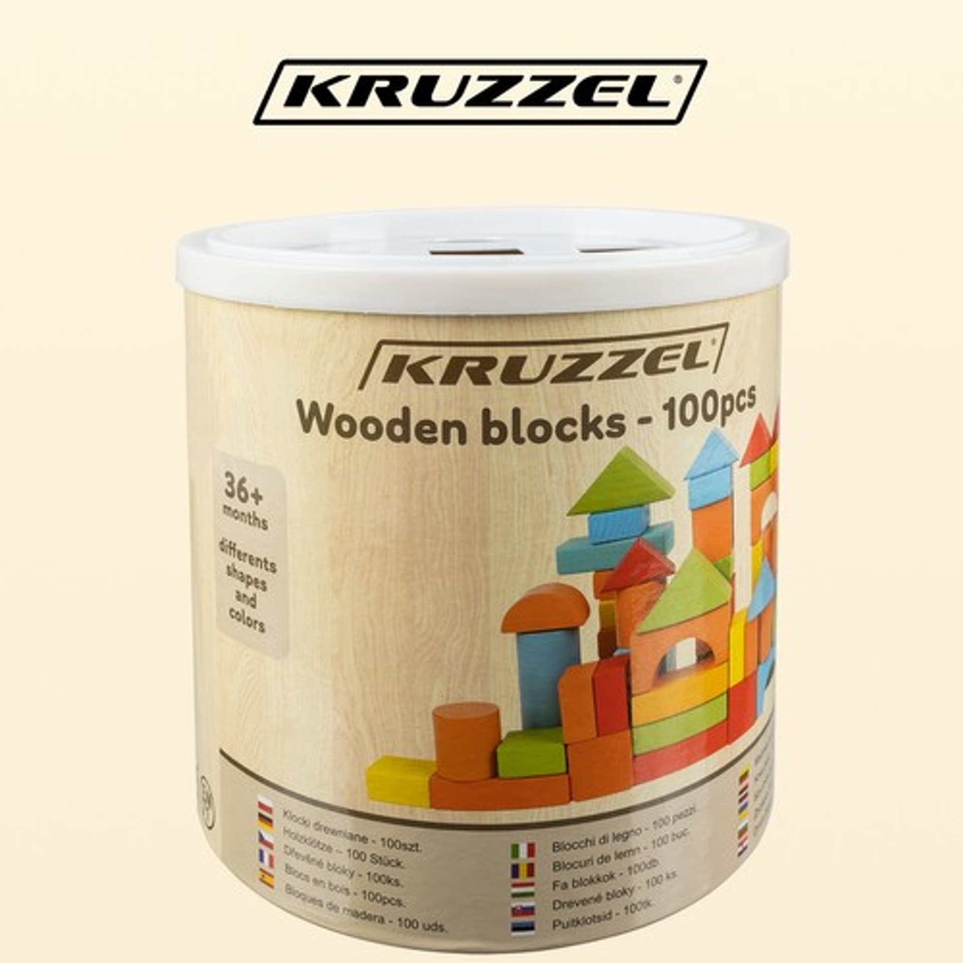 

Klocki drewniane- 100szt. Kruzzel 22666