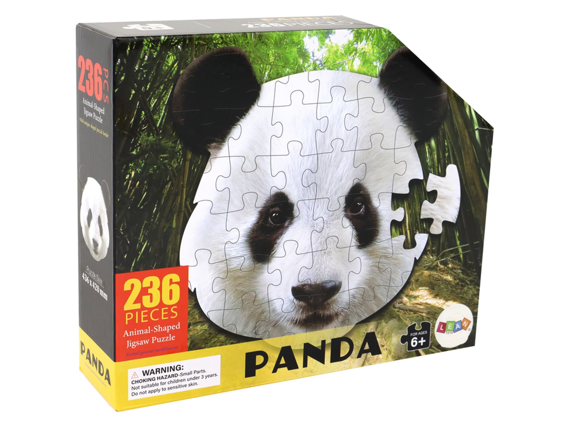 

Puzzle 236 Elementów Kształt Głowy Pandy Zwierzęta