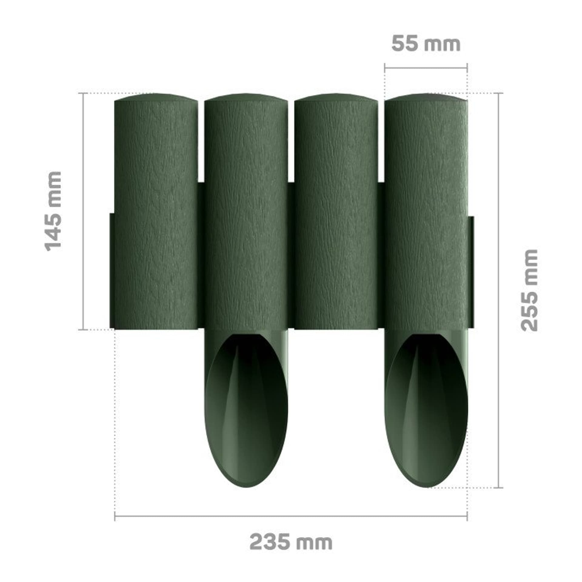 

PALISADA OGRODOWA STANDARD14,5CM*2,3MB ZIELONA