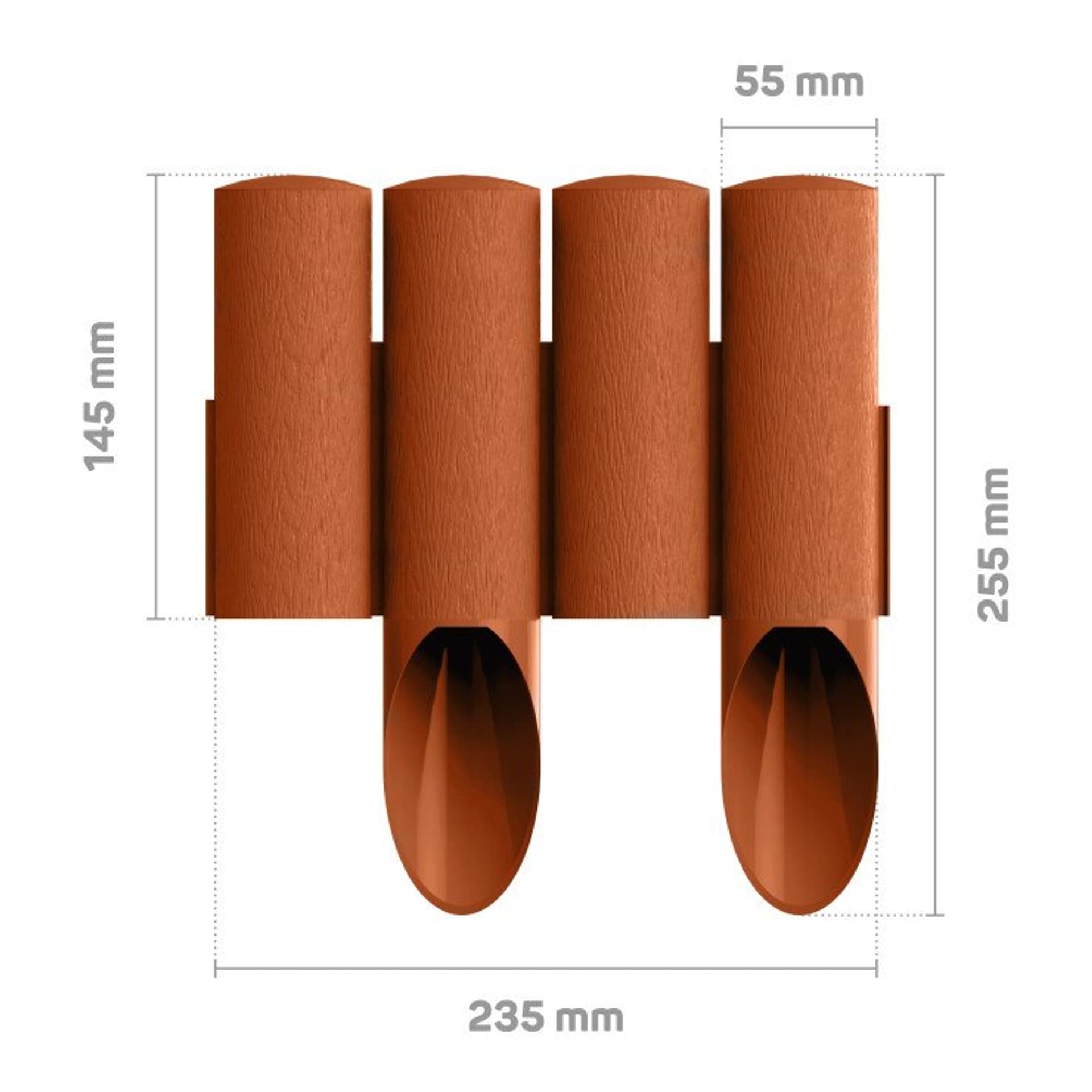 

PALISADA OGRODOWA STANDARD14,5CM*2,3MB CEGLASTA