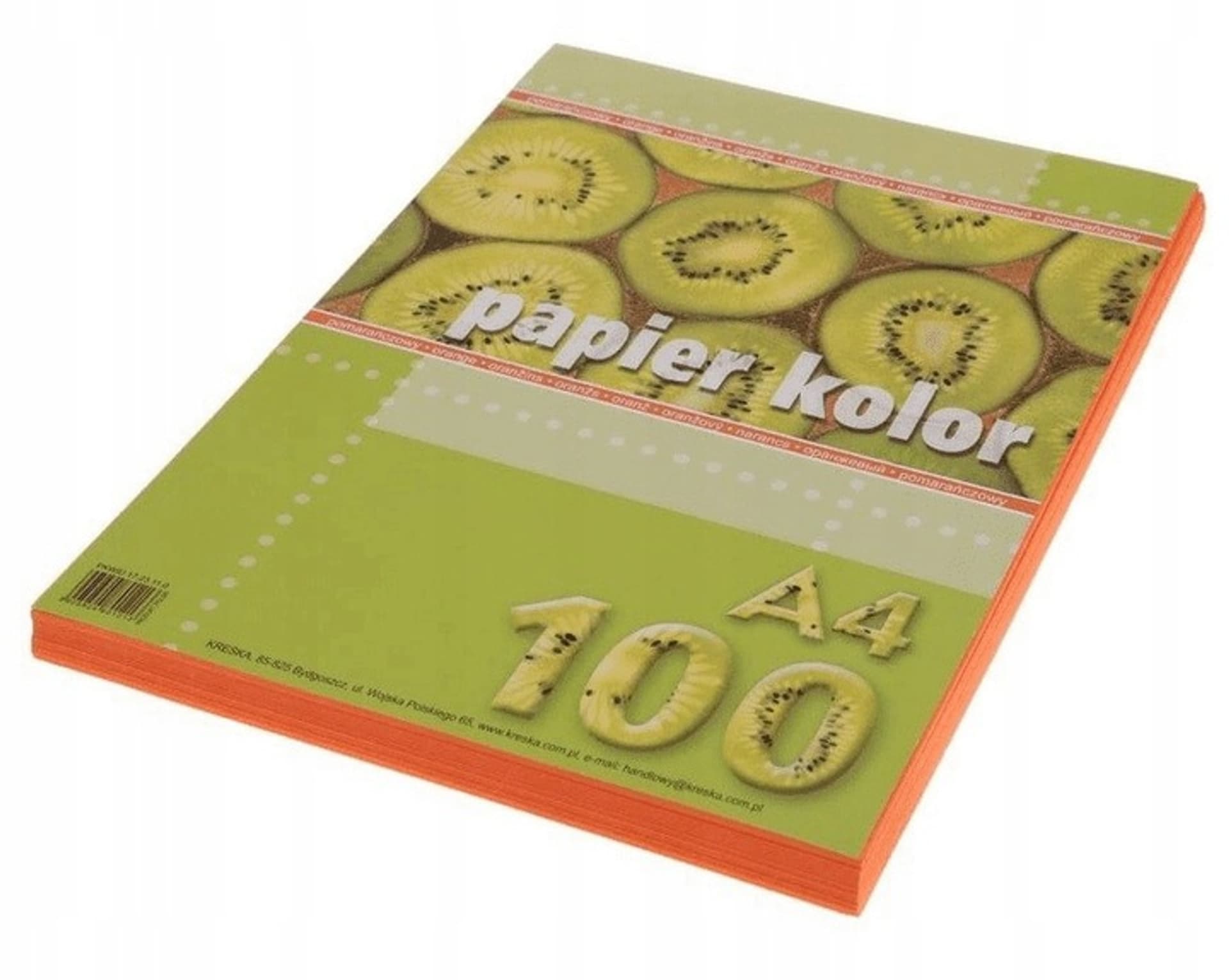 

Papier ksero A4 KRESKA pomarańczowy 100ark
