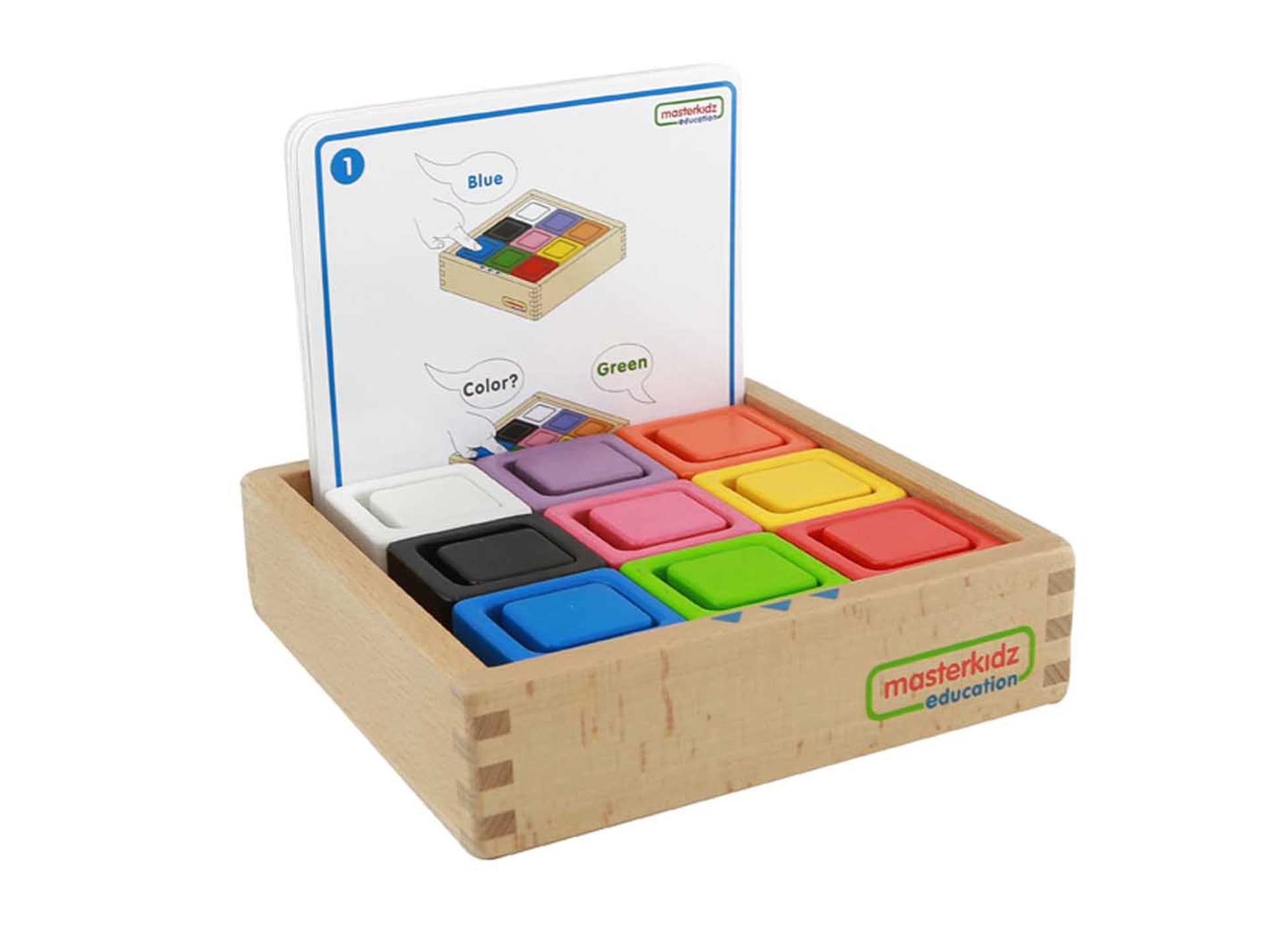 

Kolorowe Kubeczki I Klocki Kwadratowe Zabawka Drewniana Sorter Kolorów Masterkidz Montessori