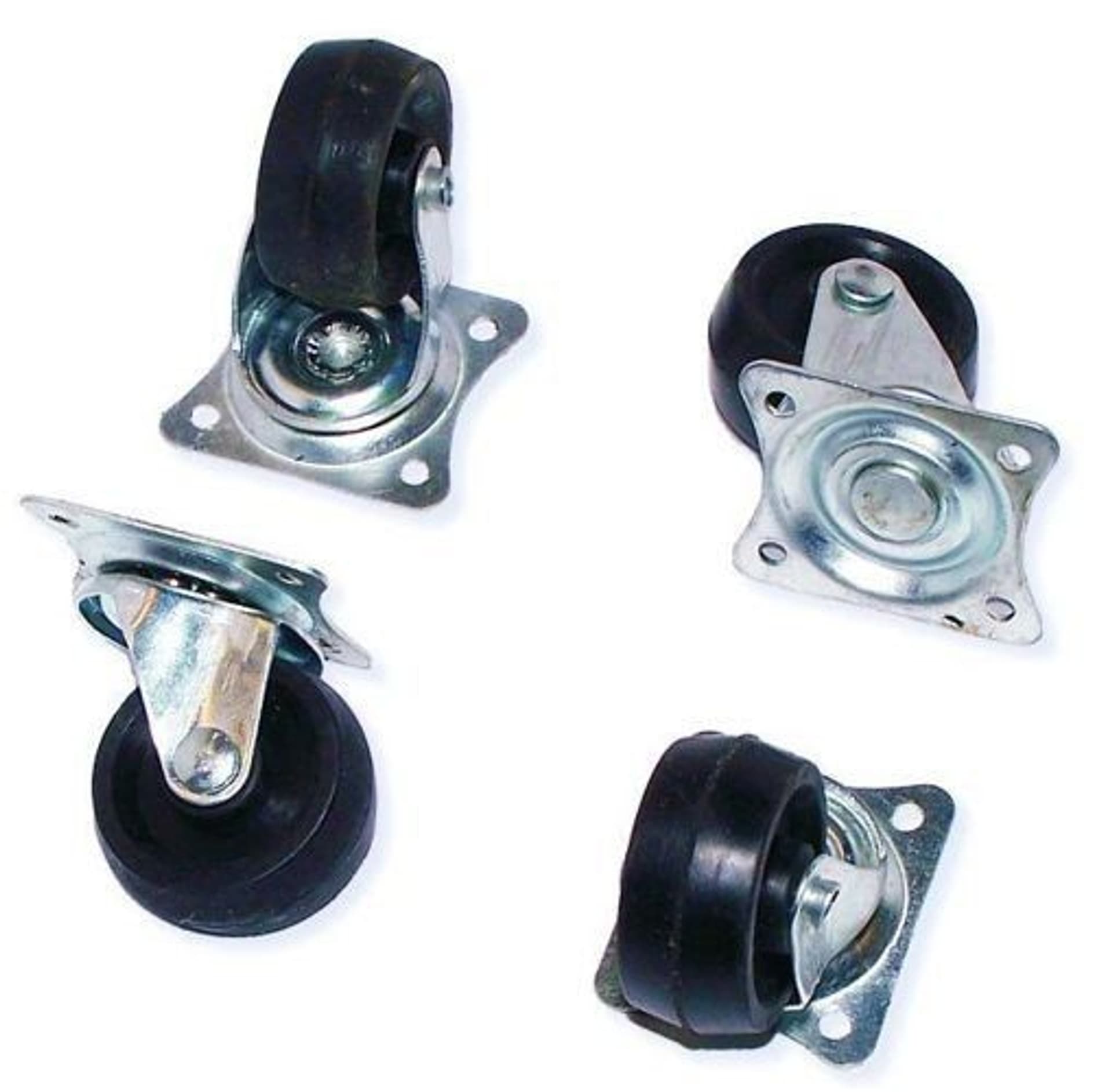 

KÓŁKA DO MEBLI GUMOWE CZARNE 30 mm 4 sztuki