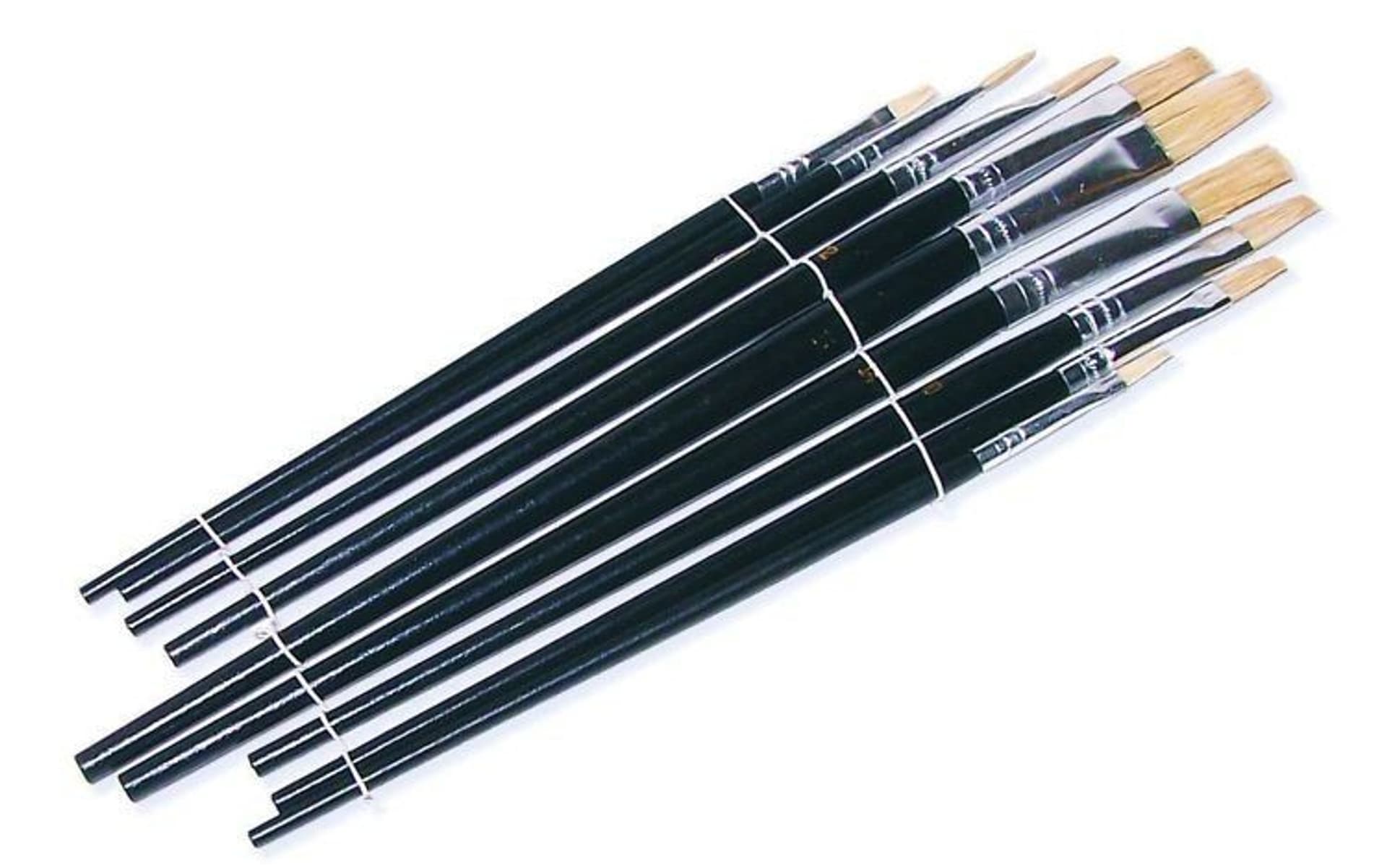 

ZESTAW PĘDZELKÓW PŁASKICH 9 SZTUK RÓŻNE ROZMIARY