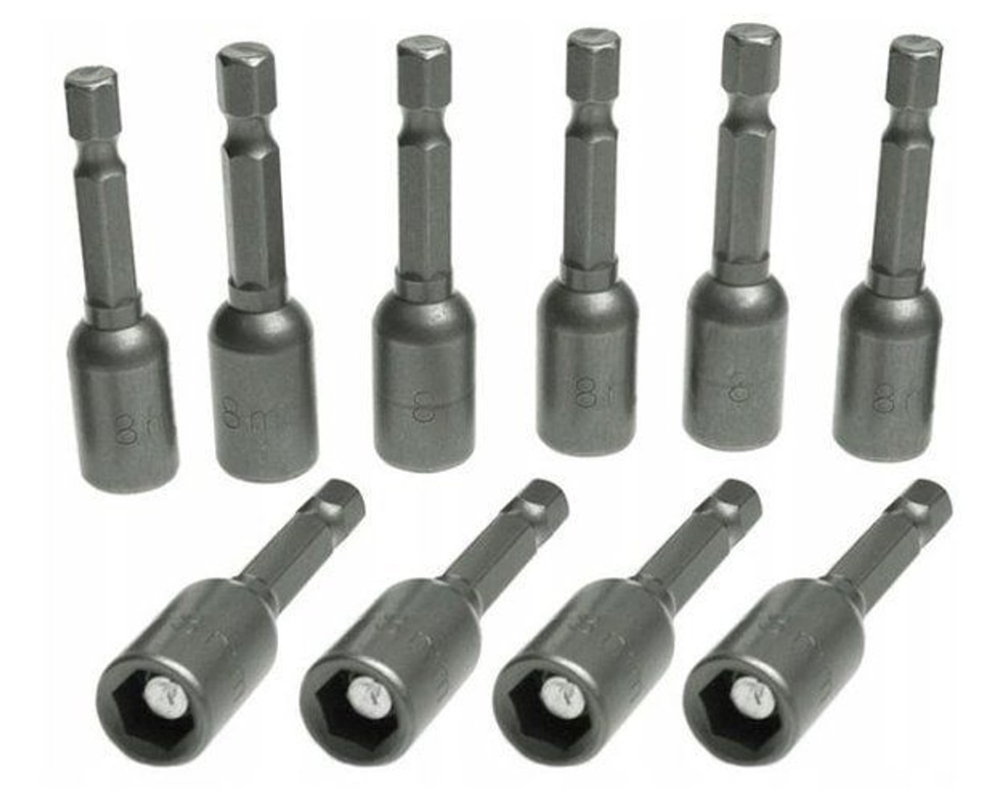 

NASADKI DO WKRĘTARKI 8mm x 65mm 10szt Magnes