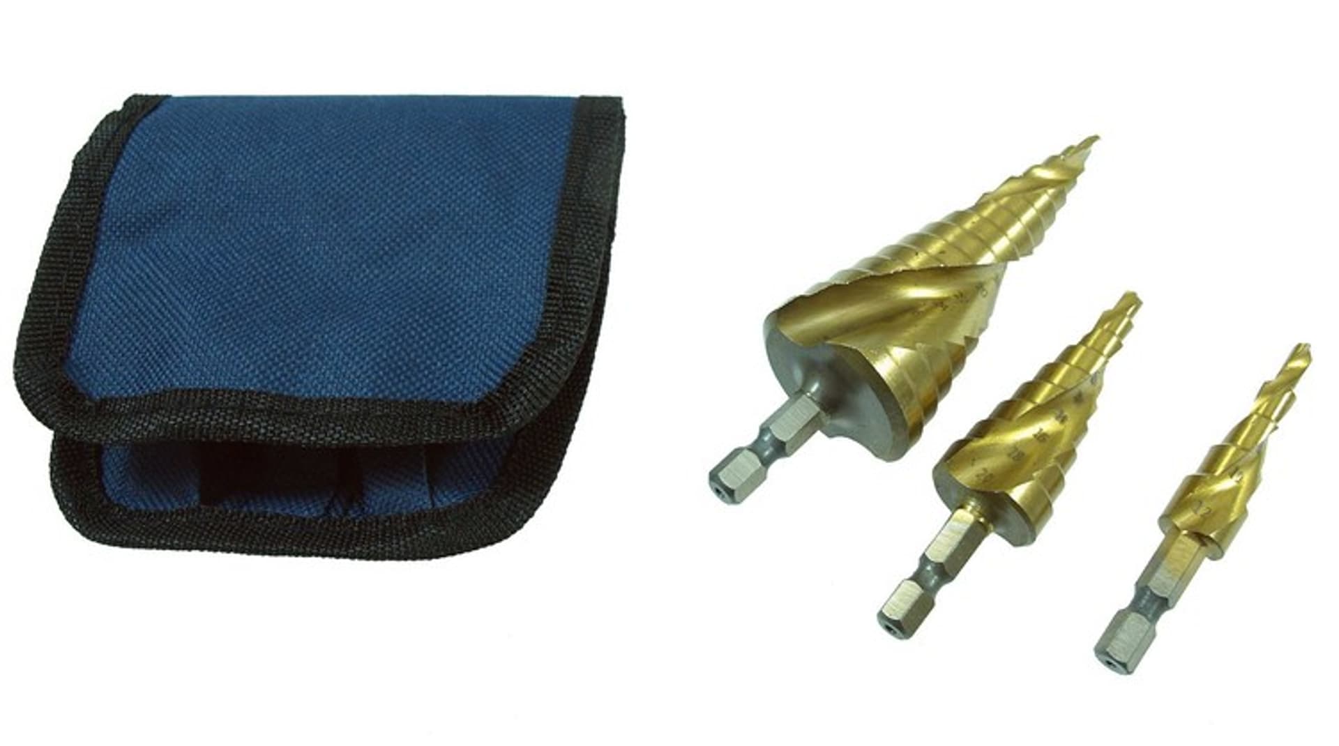 

WIERTŁA SPIRALNESTOPNIOWANE 4-12,4-20, 4-32MM HSS TYTAN 3szt HEX