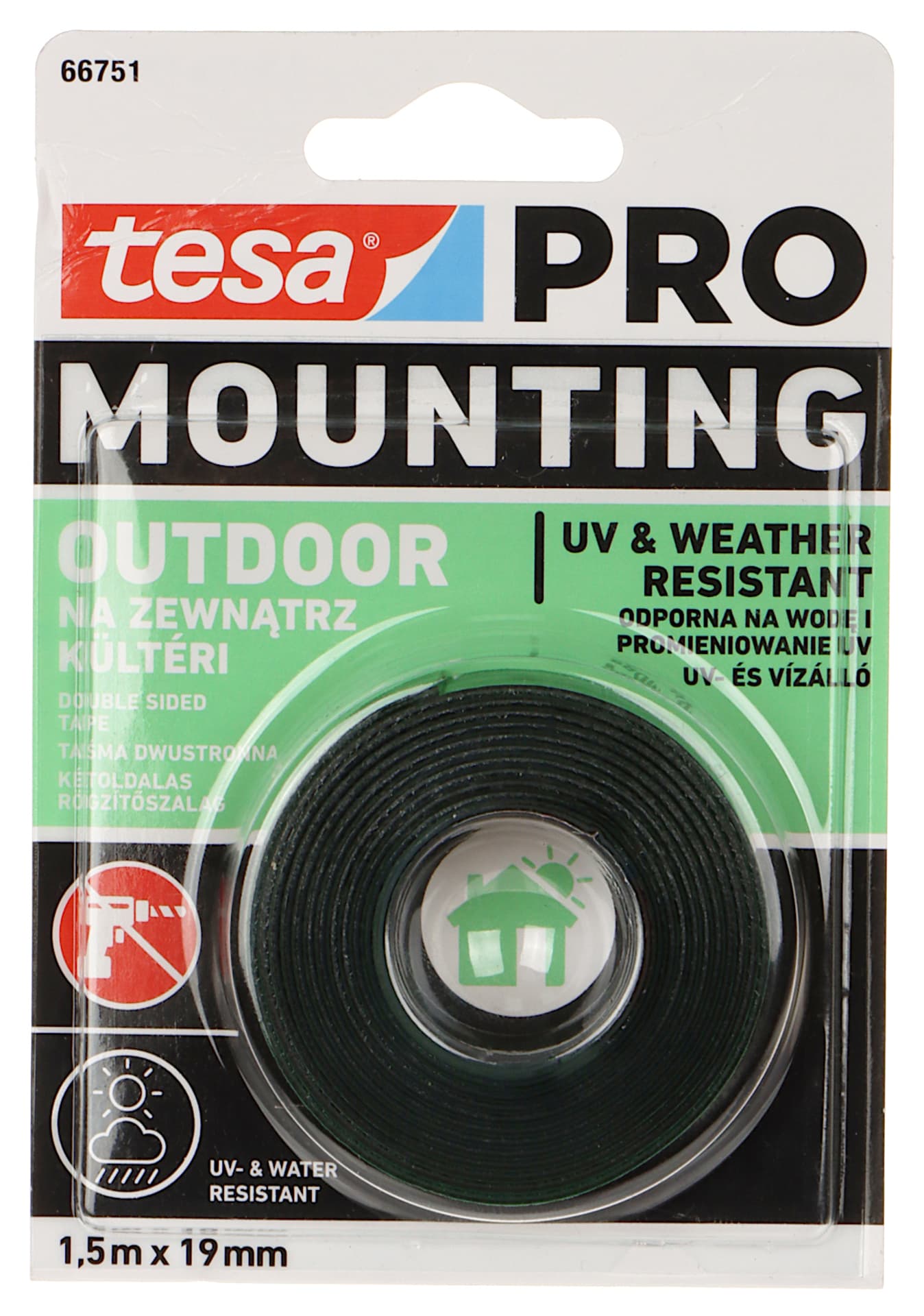 

Taśma montaż.dwustr.pian.na zew.1,5m:19mm (h5575004) pro, H5575004) pr