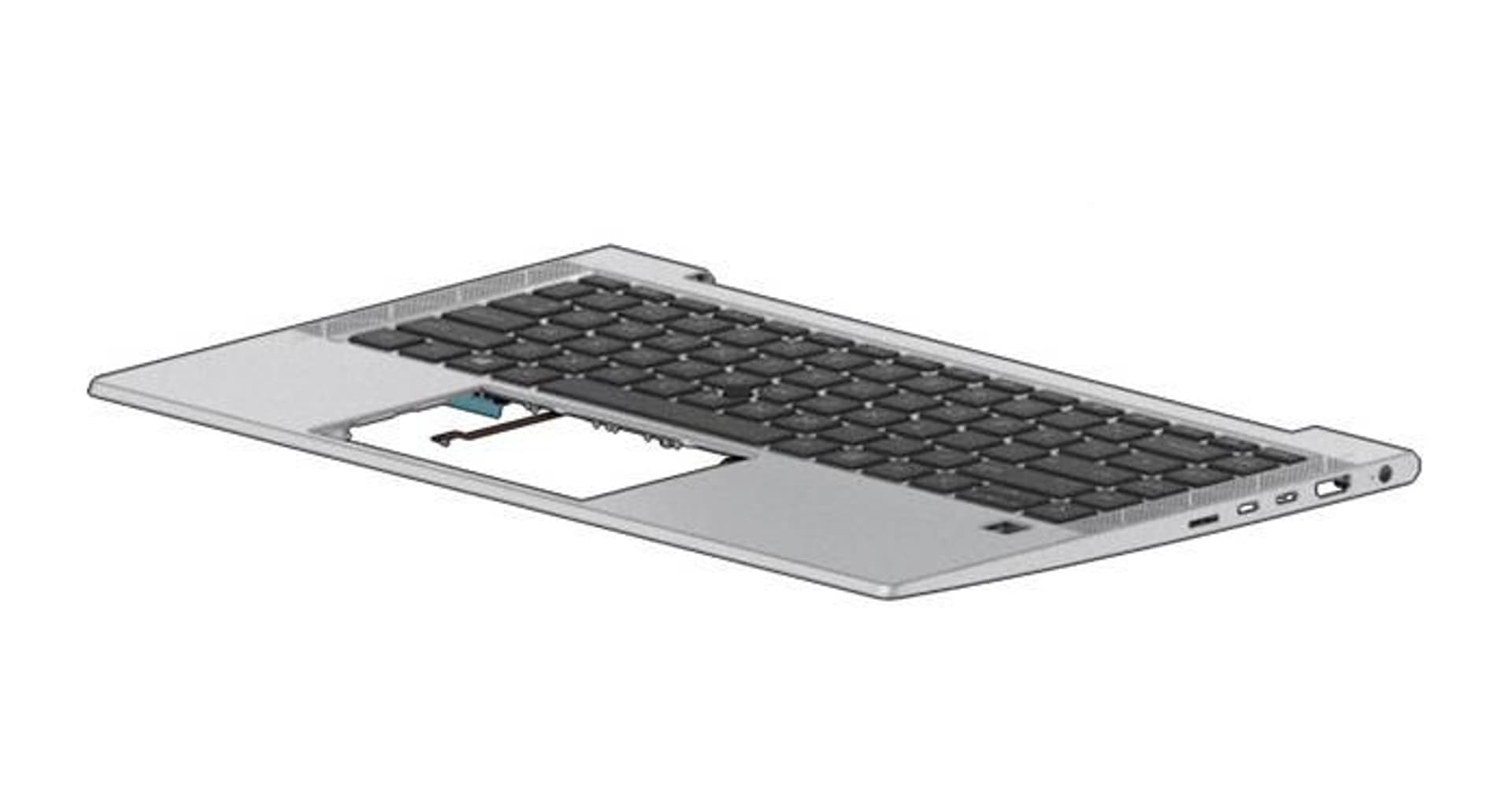 

HP Top Cover W/Keyboard CP BL GR