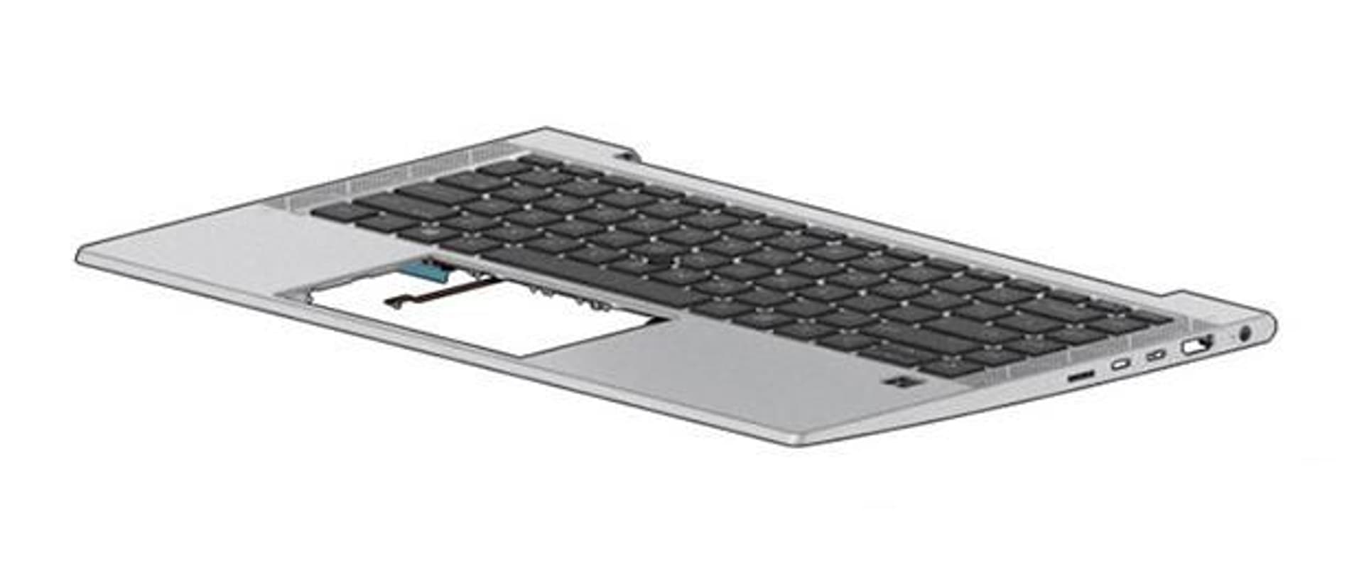 

HP SPS-TOPCVR W/KB CP+PS BL FR