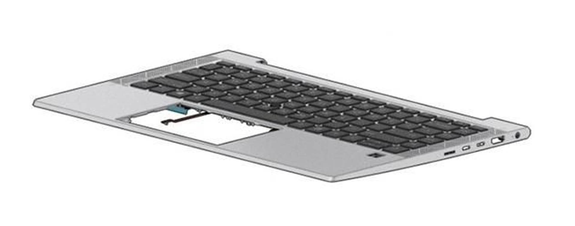 

HP TOP COVER W/ KBD CP+PS BL GR