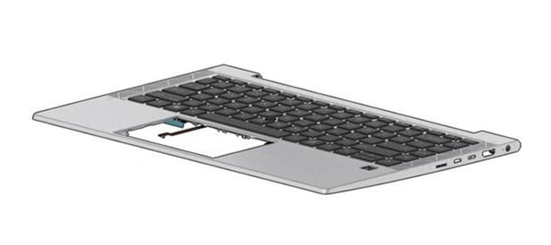 

HP Top Cover W/Keyboard DSC BL GR