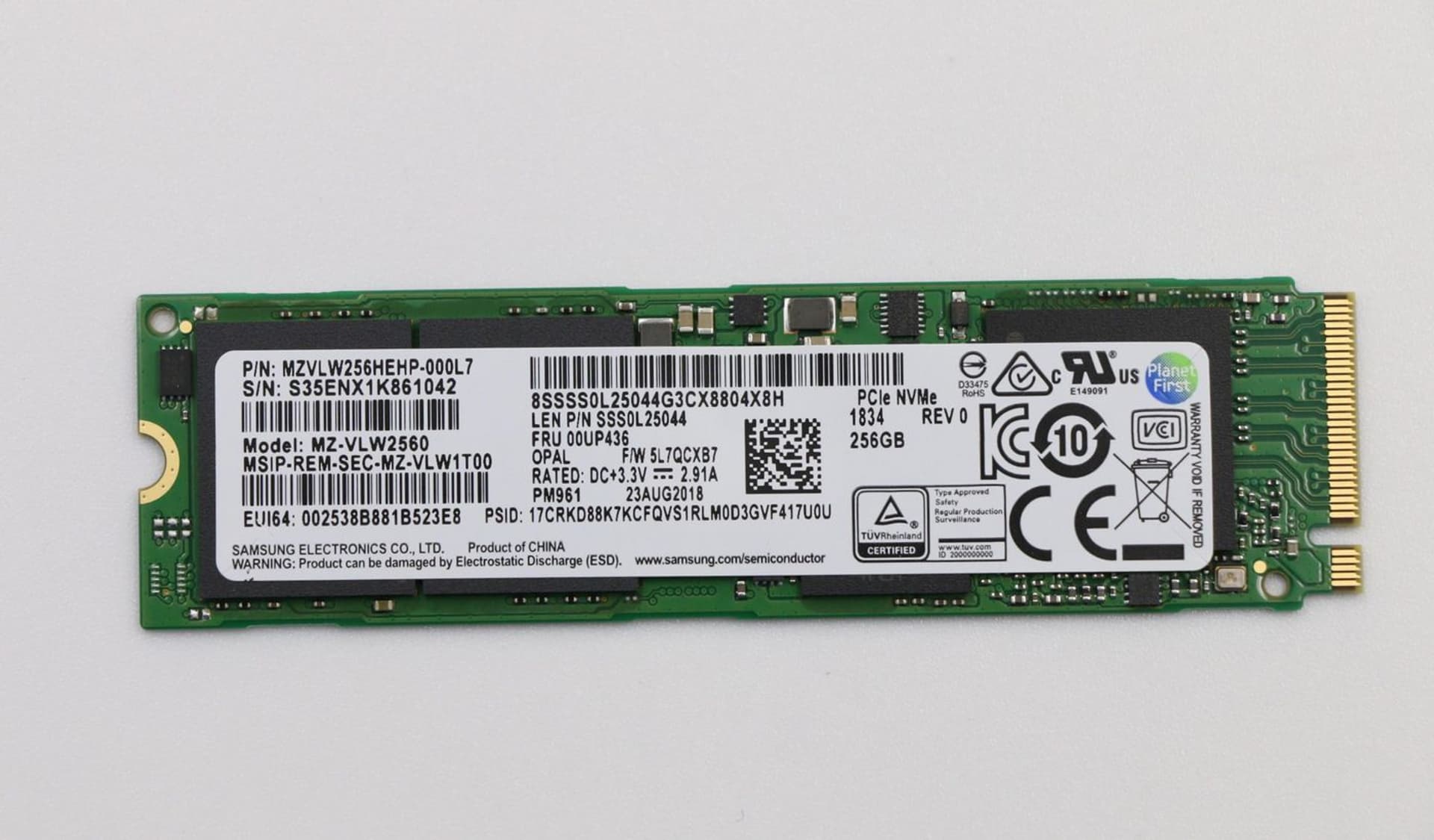

Lenovo Memory SSD 256GB M.2 PCIe3x4