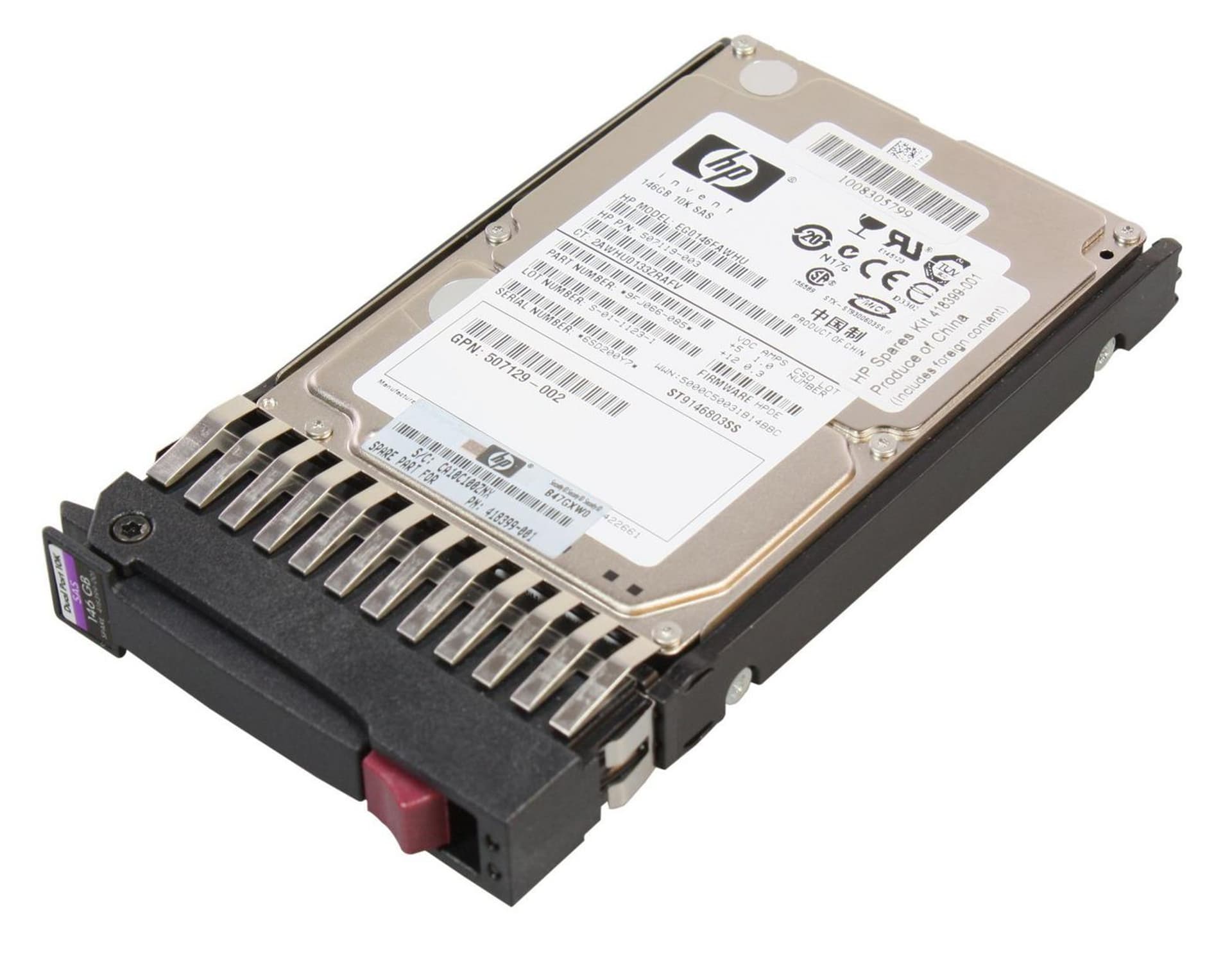 

Hewlett Packard Enterprise HDD 146GB 2.5inch 10K rpm