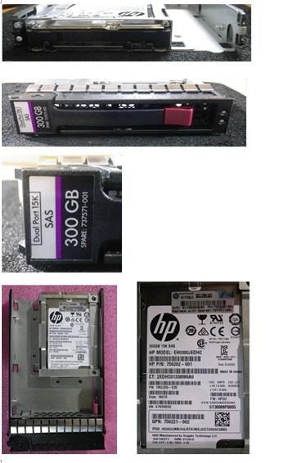 

Hewlett Packard Enterprise HDD 300GB SAS 15,000 RPM