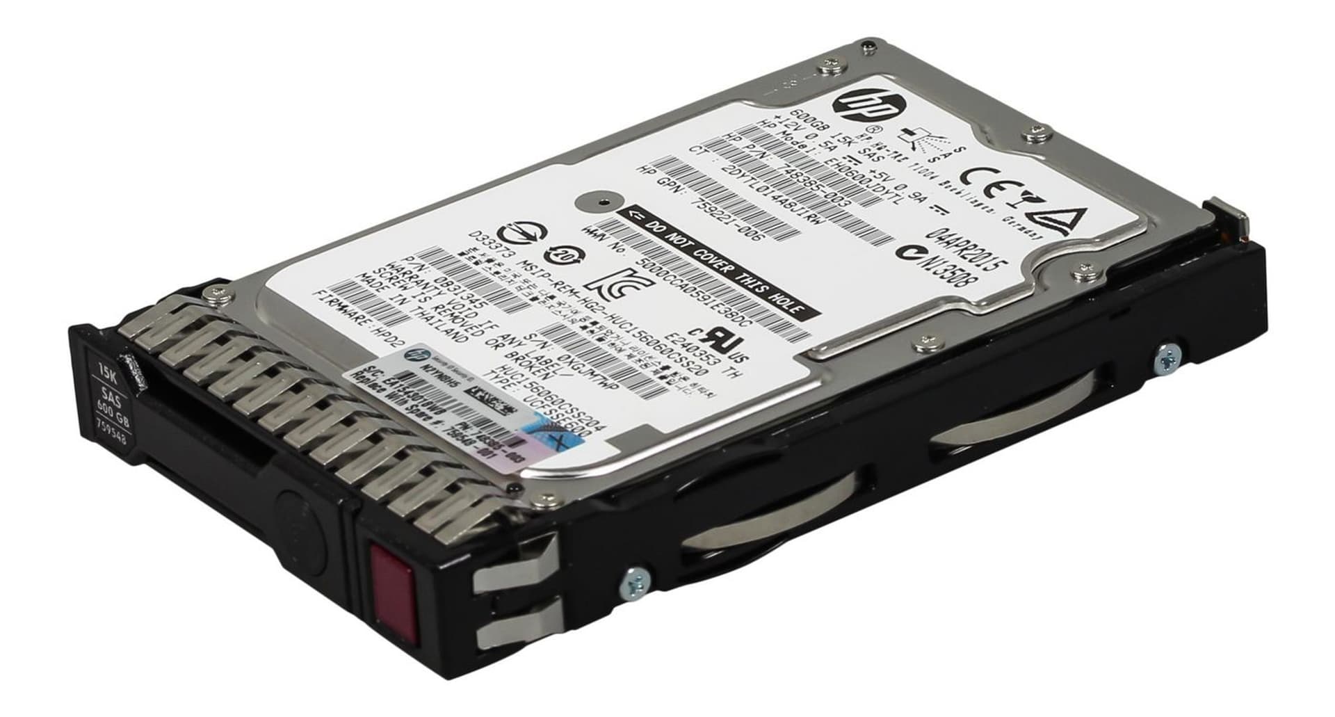 

Hewlett Packard Enterprise 600GB 12G SAS 15K