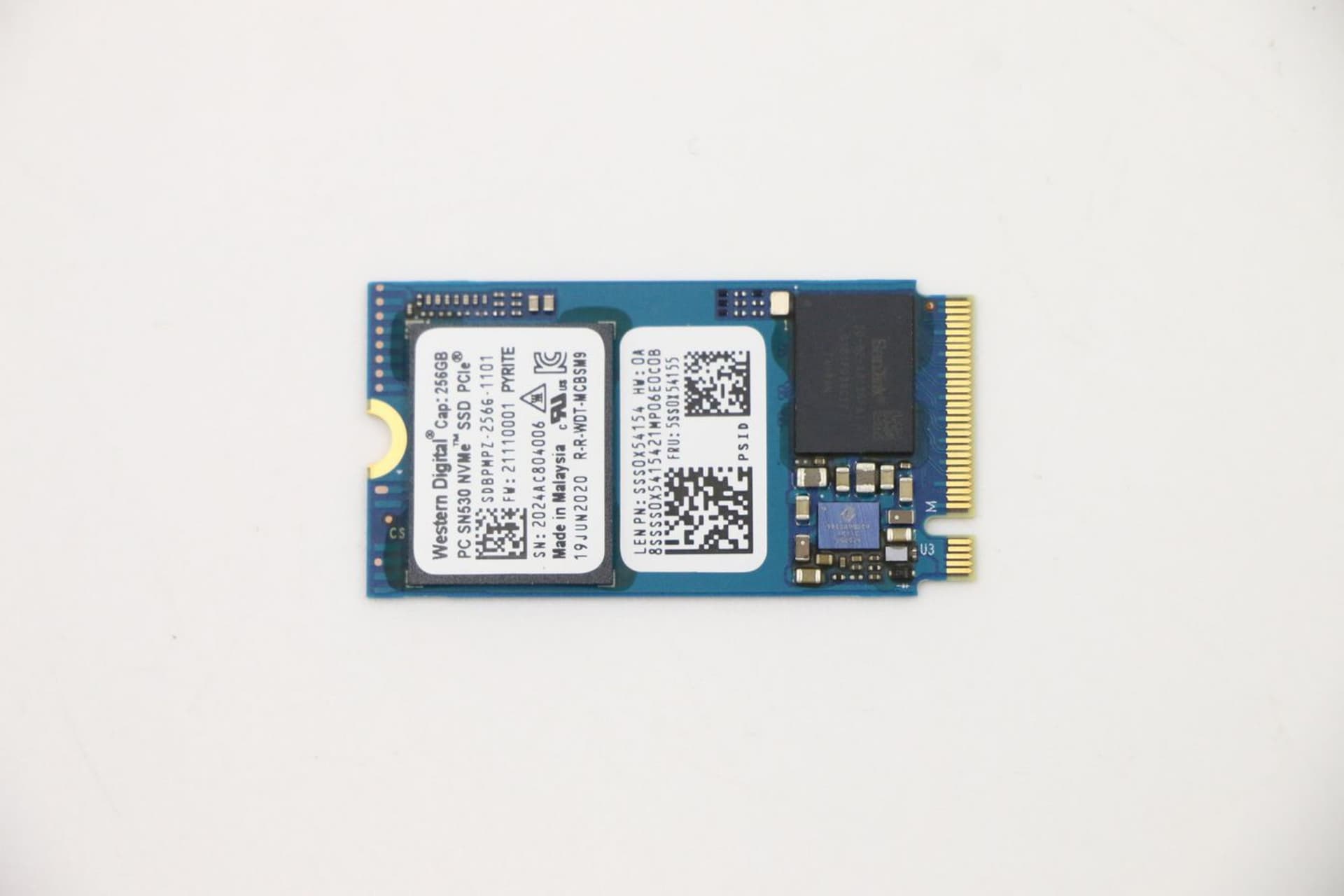 

Lenovo WD SN530 256G PCIe 2242 SSD