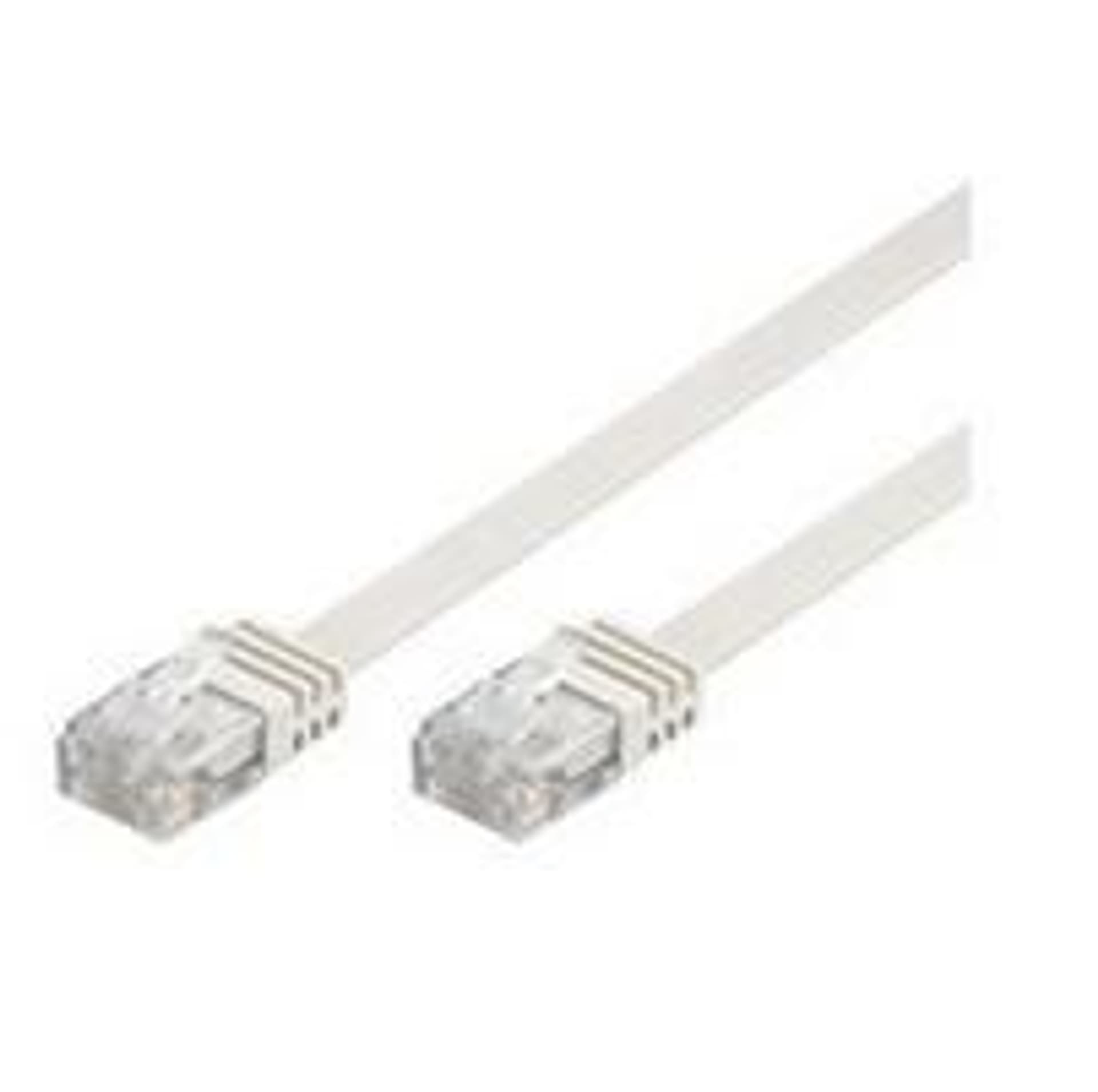

MicroConnect U/UTP CAT5e 3M White Flat
