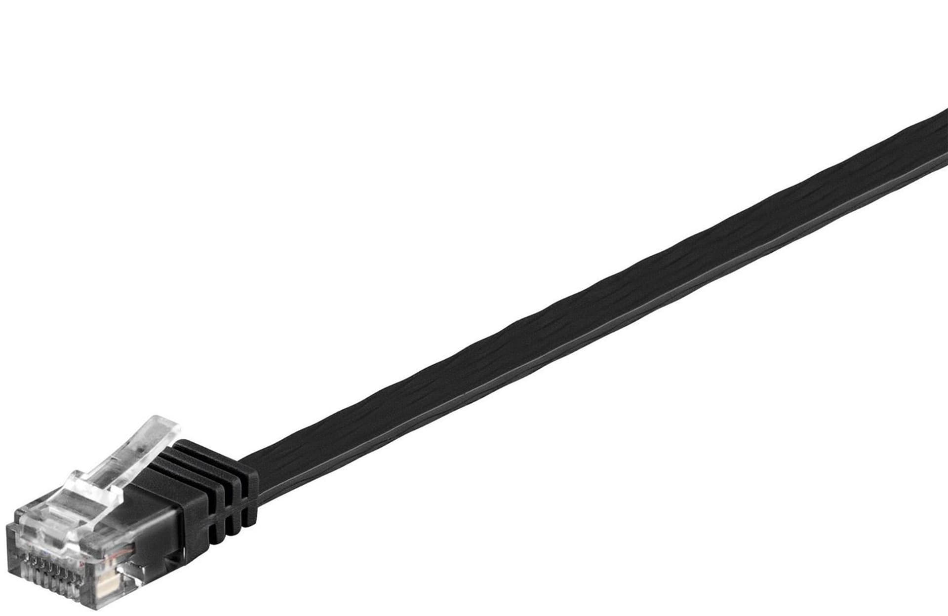 

MicroConnect U/UTP CAT6 0.25M Black Flat
