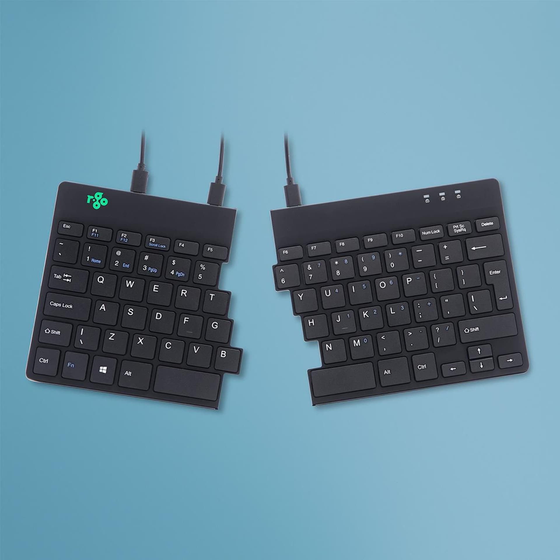 

R-Go Tools Split Keyboard, (US), black, Us)/blac