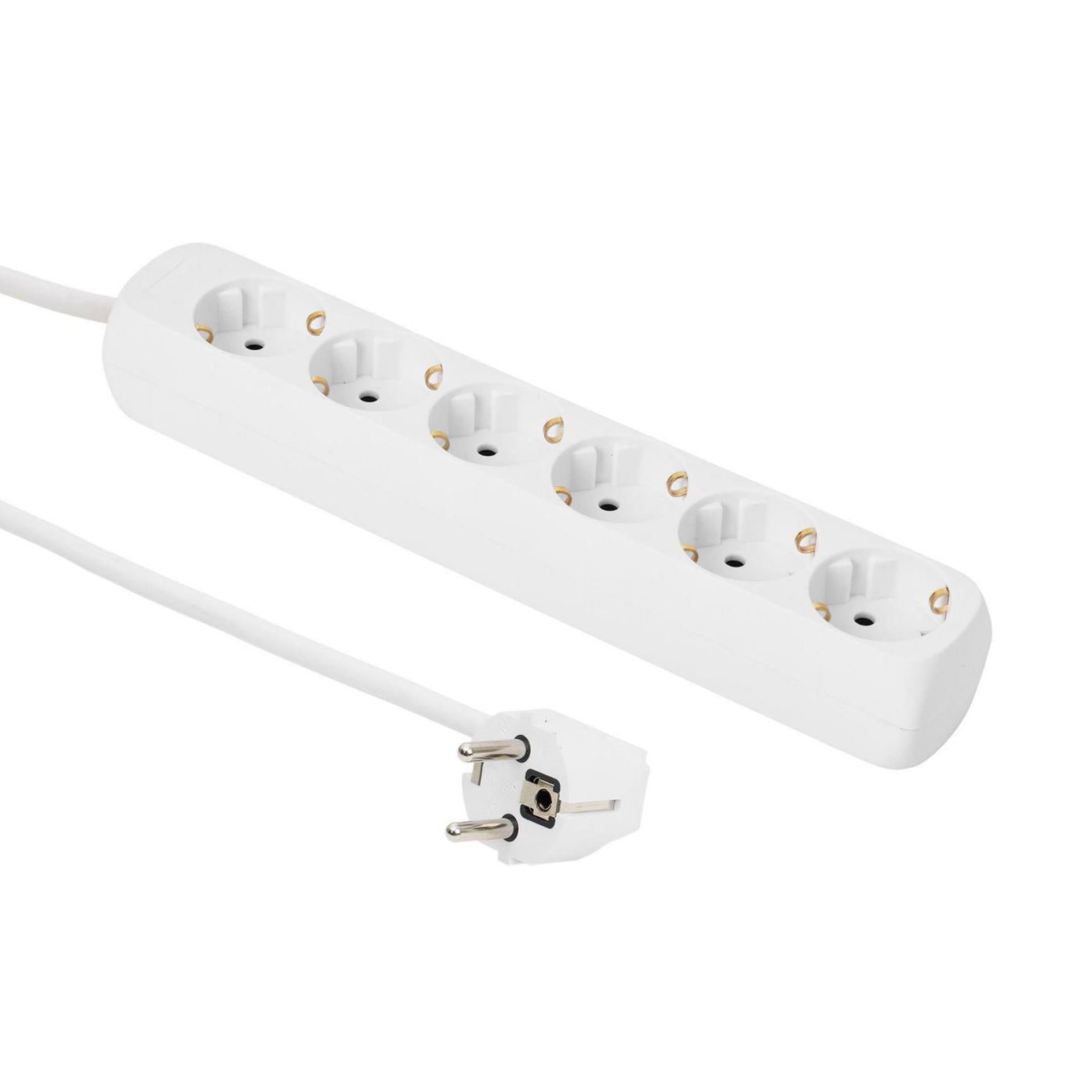 

MicroConnect 6-way Schuko Socket 3M White