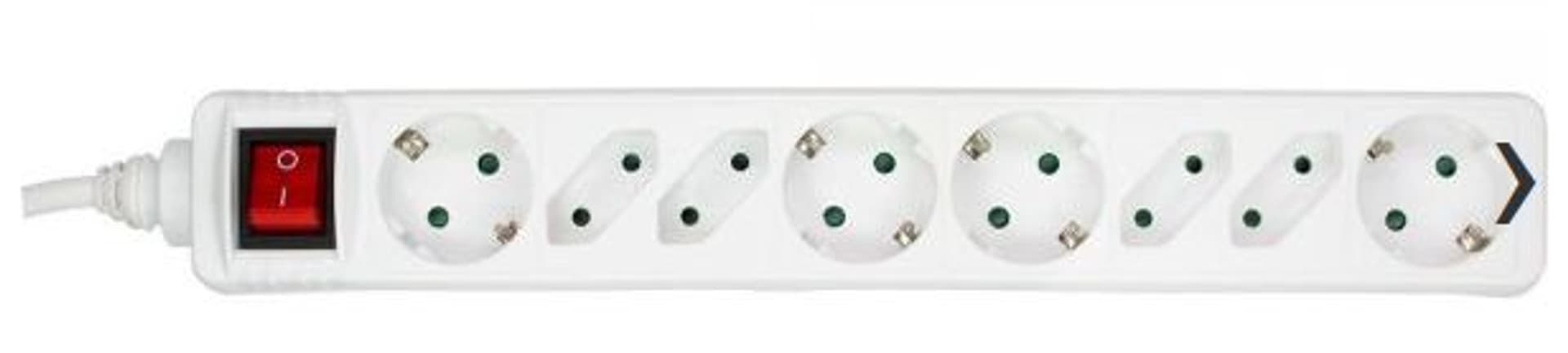 

MicroConnect Power Strip 8 port 3M White