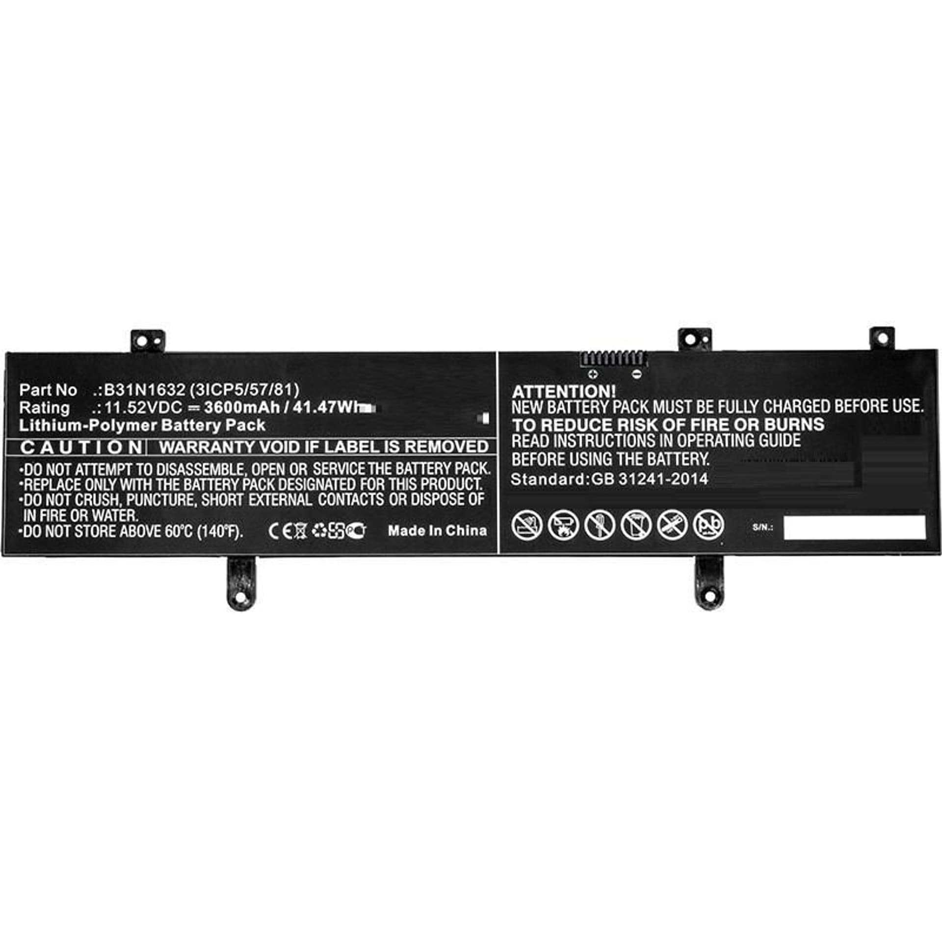 

CoreParts Laptop Battery for Asus