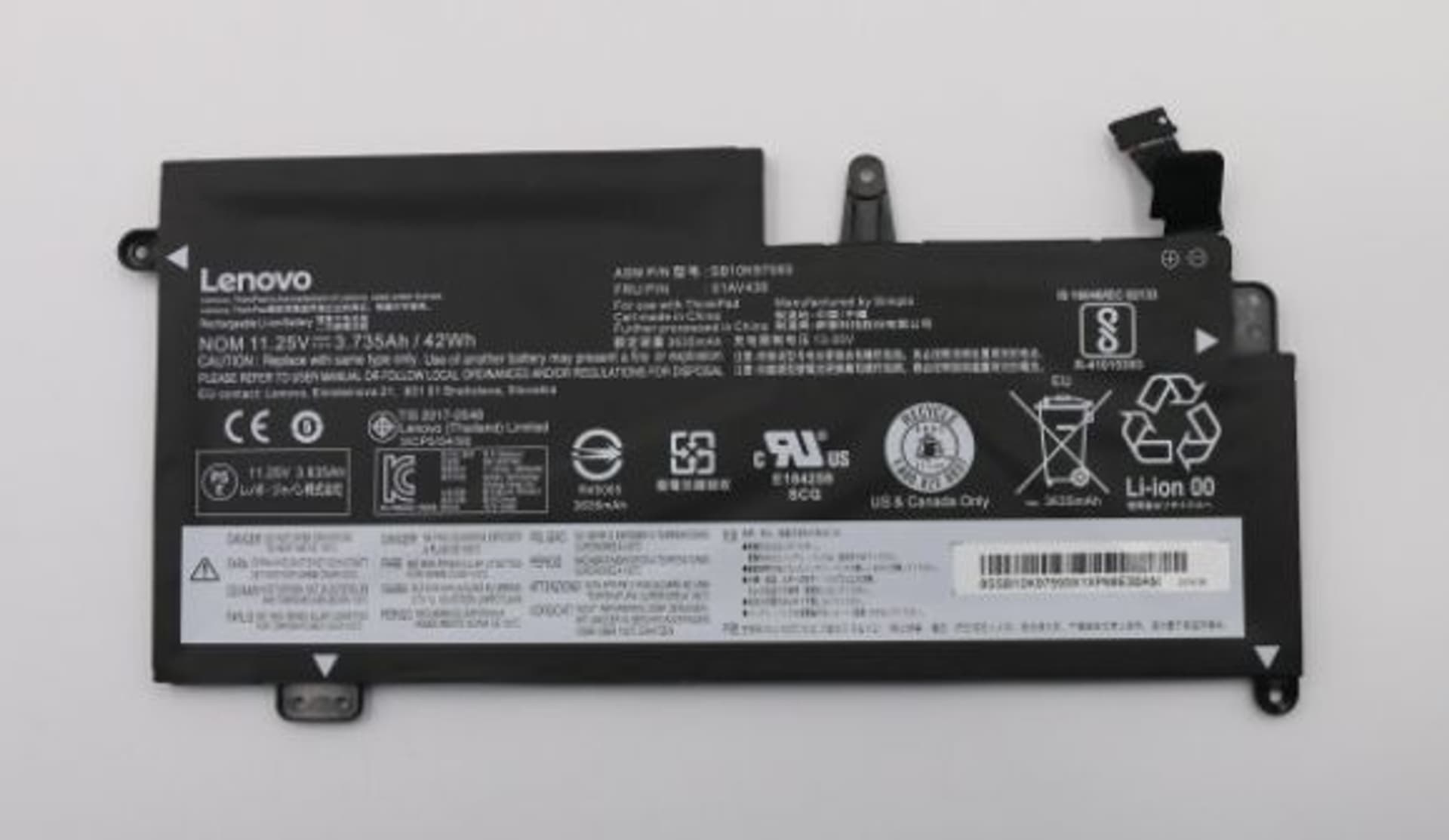 

Lenovo Battery 3c 42Wh LiIon SMP