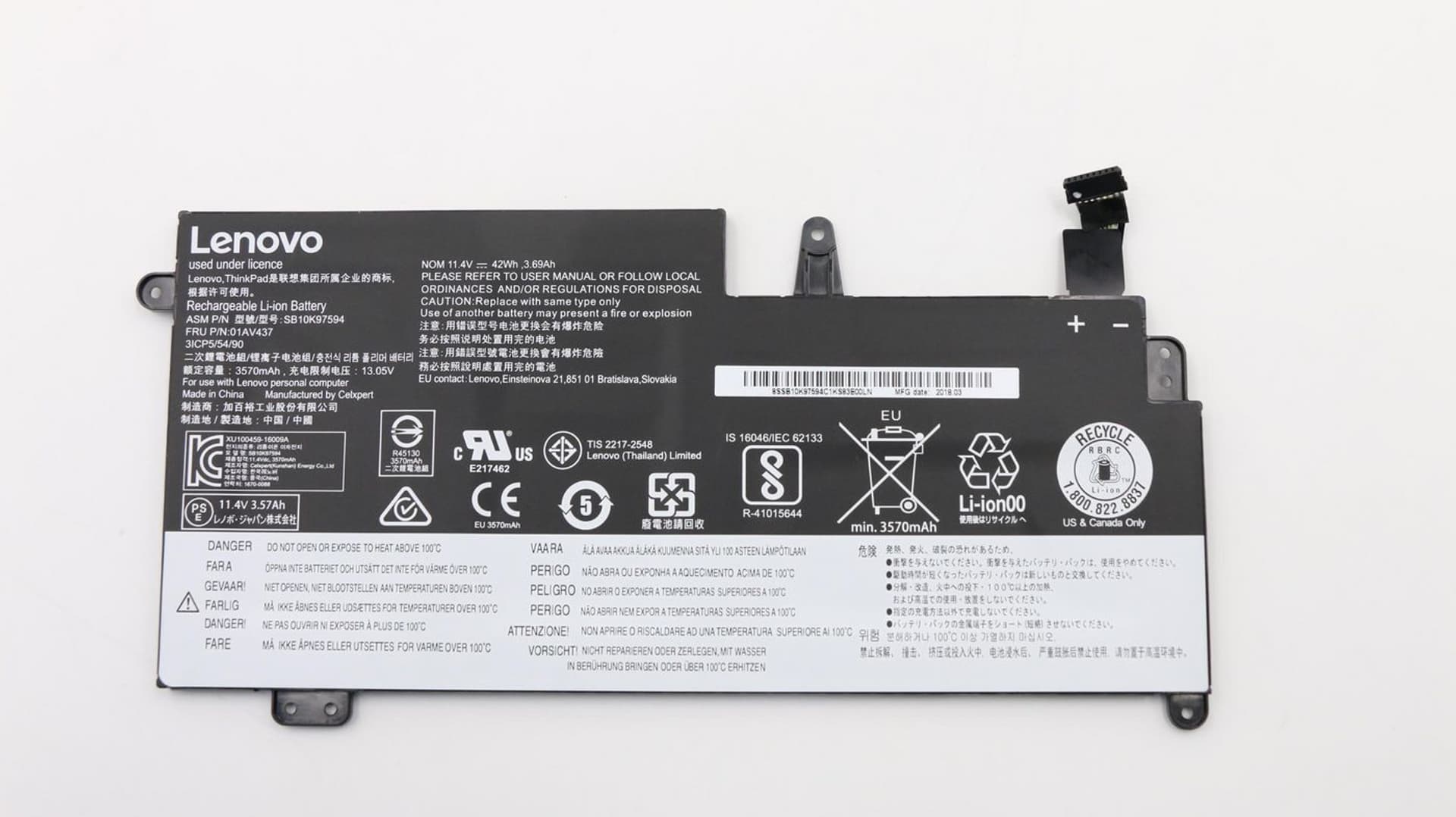 

Lenovo Battery 3C 42 Wh LION