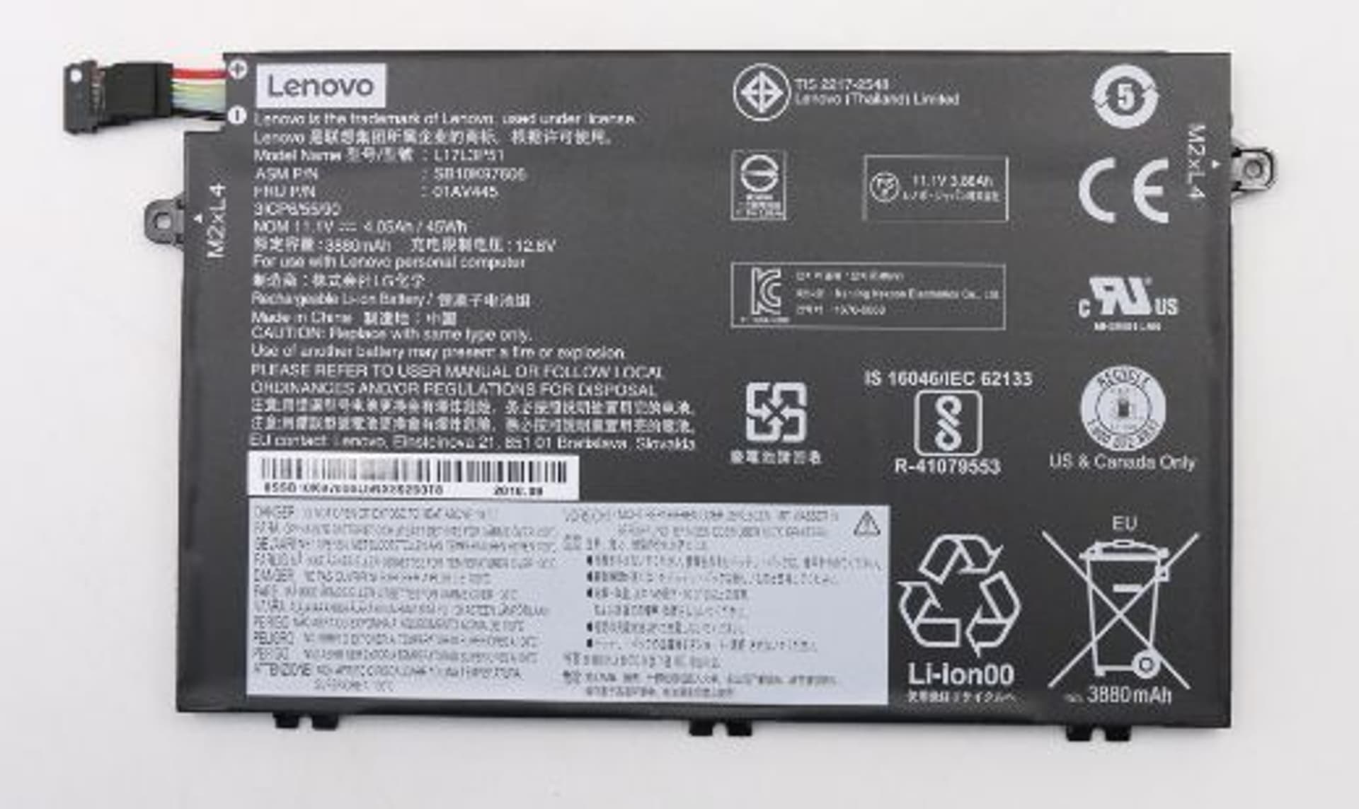 

Lenovo Battery 3c 45Wh LiIon LGC