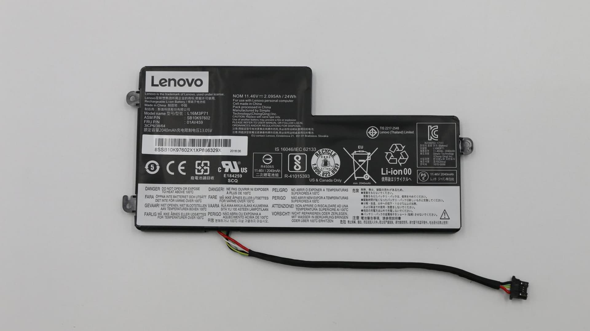 

Lenovo Internal,3c,23Wh,LiIon,LGC