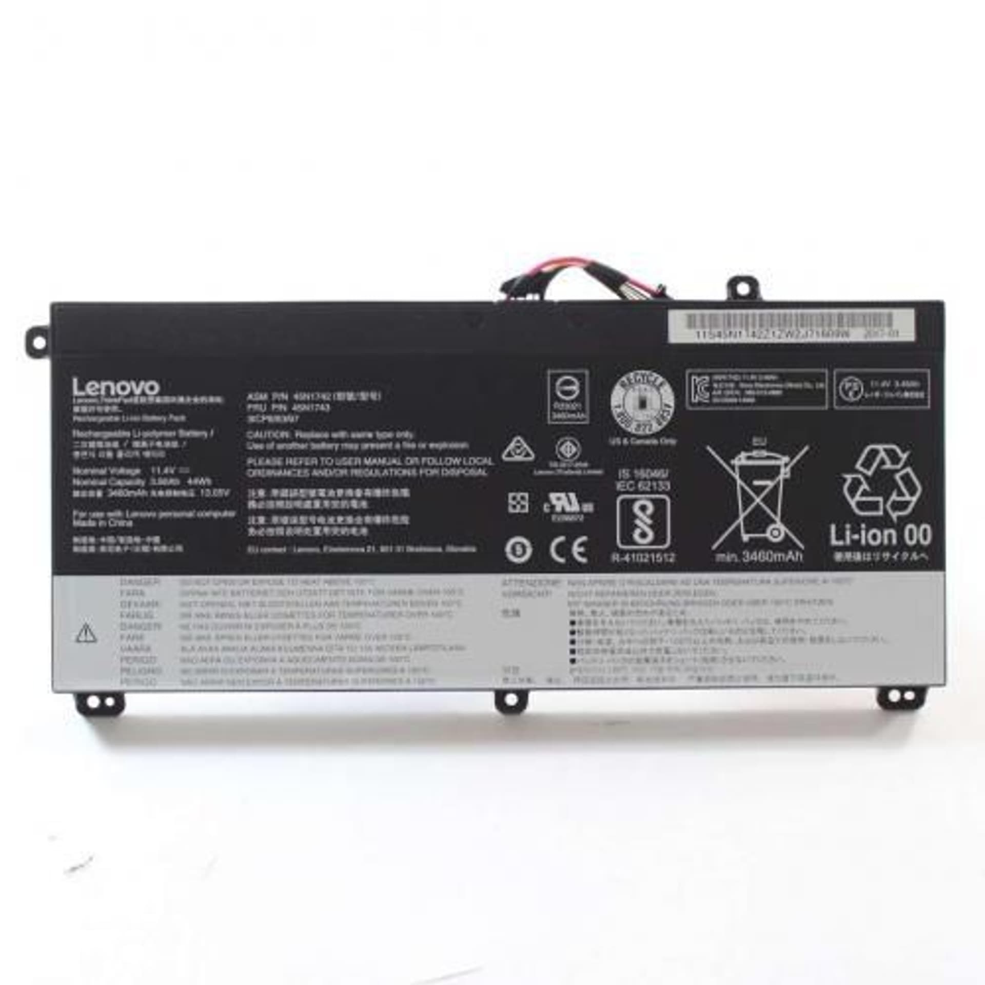 

Lenovo BATTERY INTERNAL 3C 44WH LIION