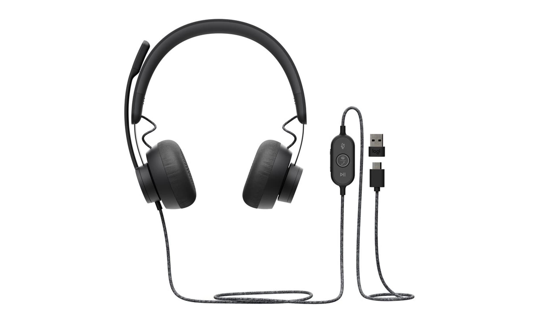 

Słuchawki z mikrofonem LOGITECH Czarny 981-000870