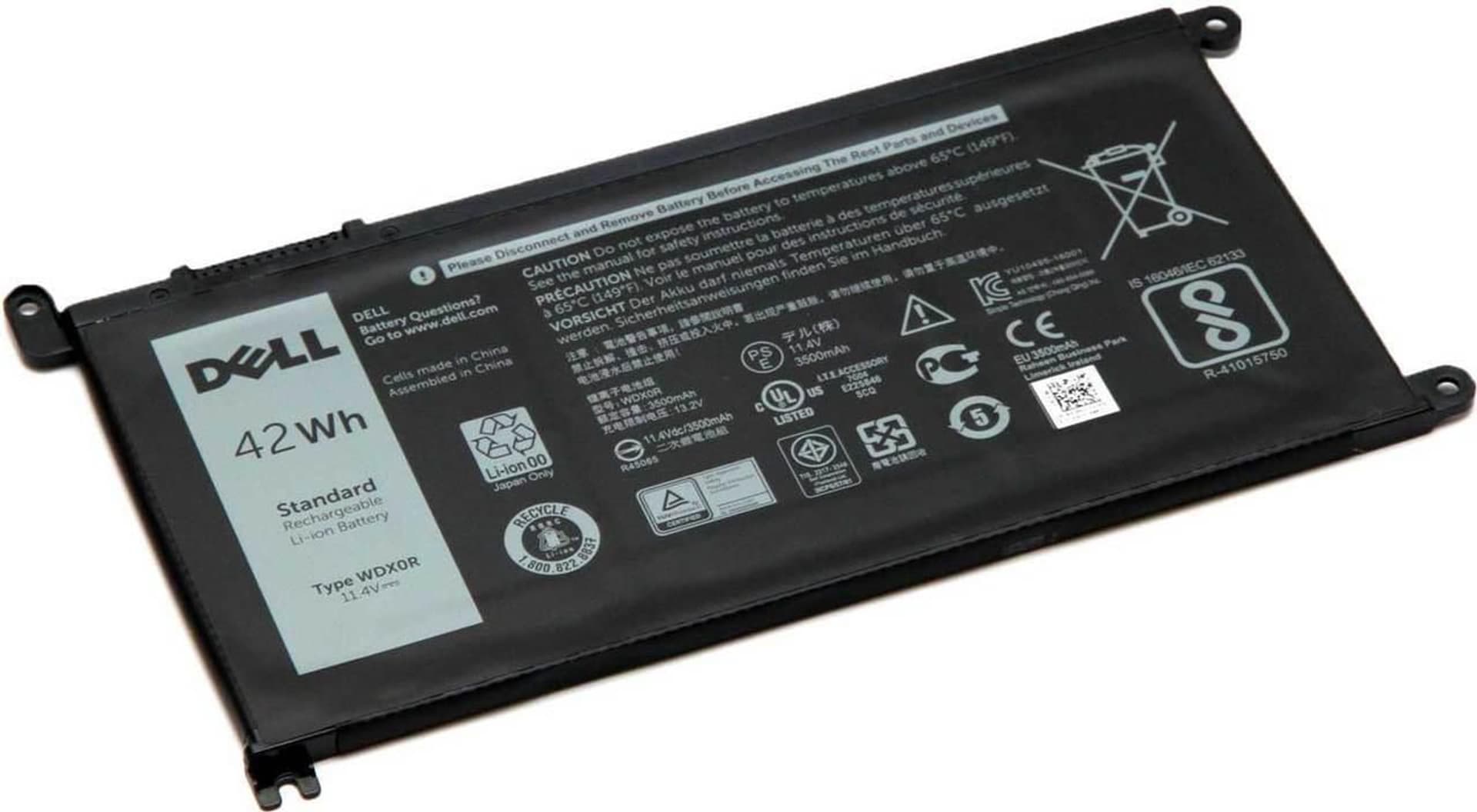 

Dell Battery, 42WHR, 3 Cell,