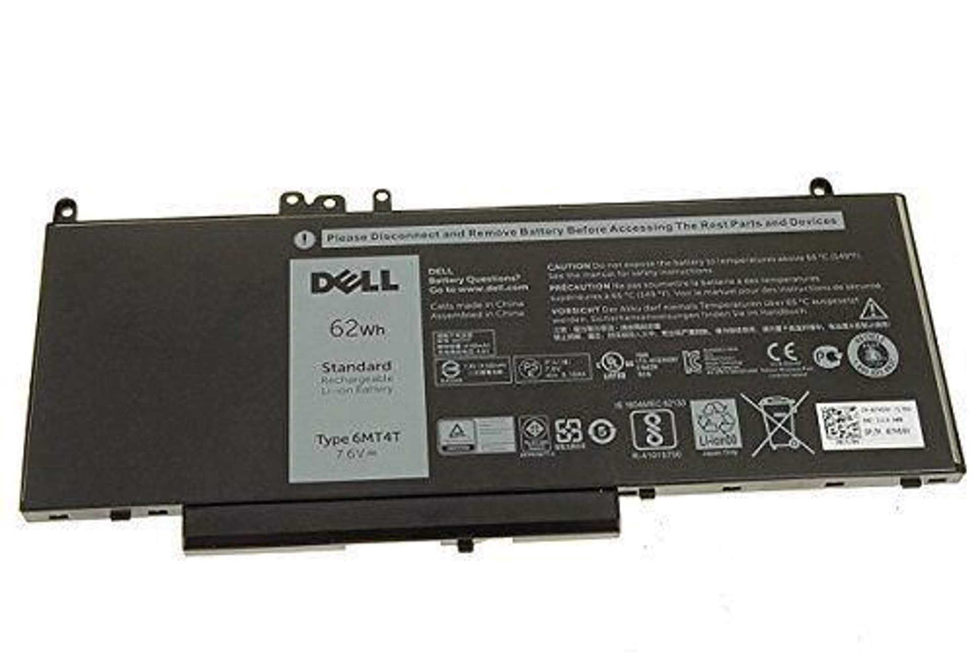 

Dell Battery 6 Cell 62Whr
