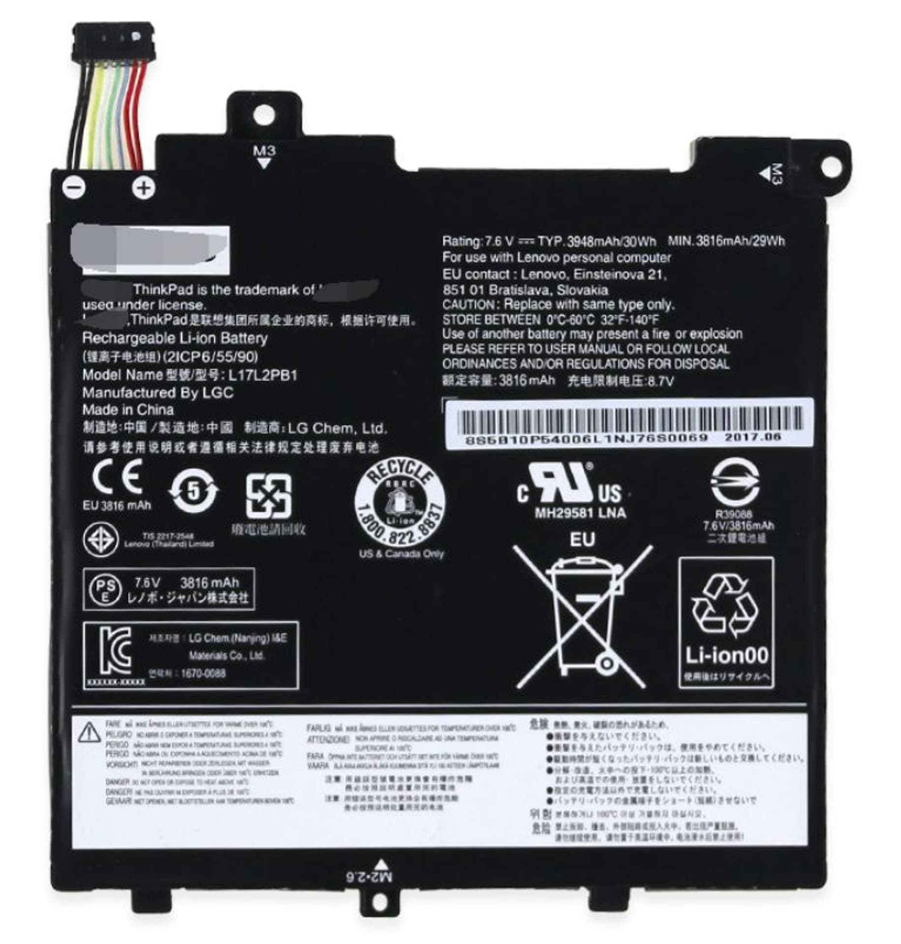 

Lenovo Battery 30 WH 2 Cell