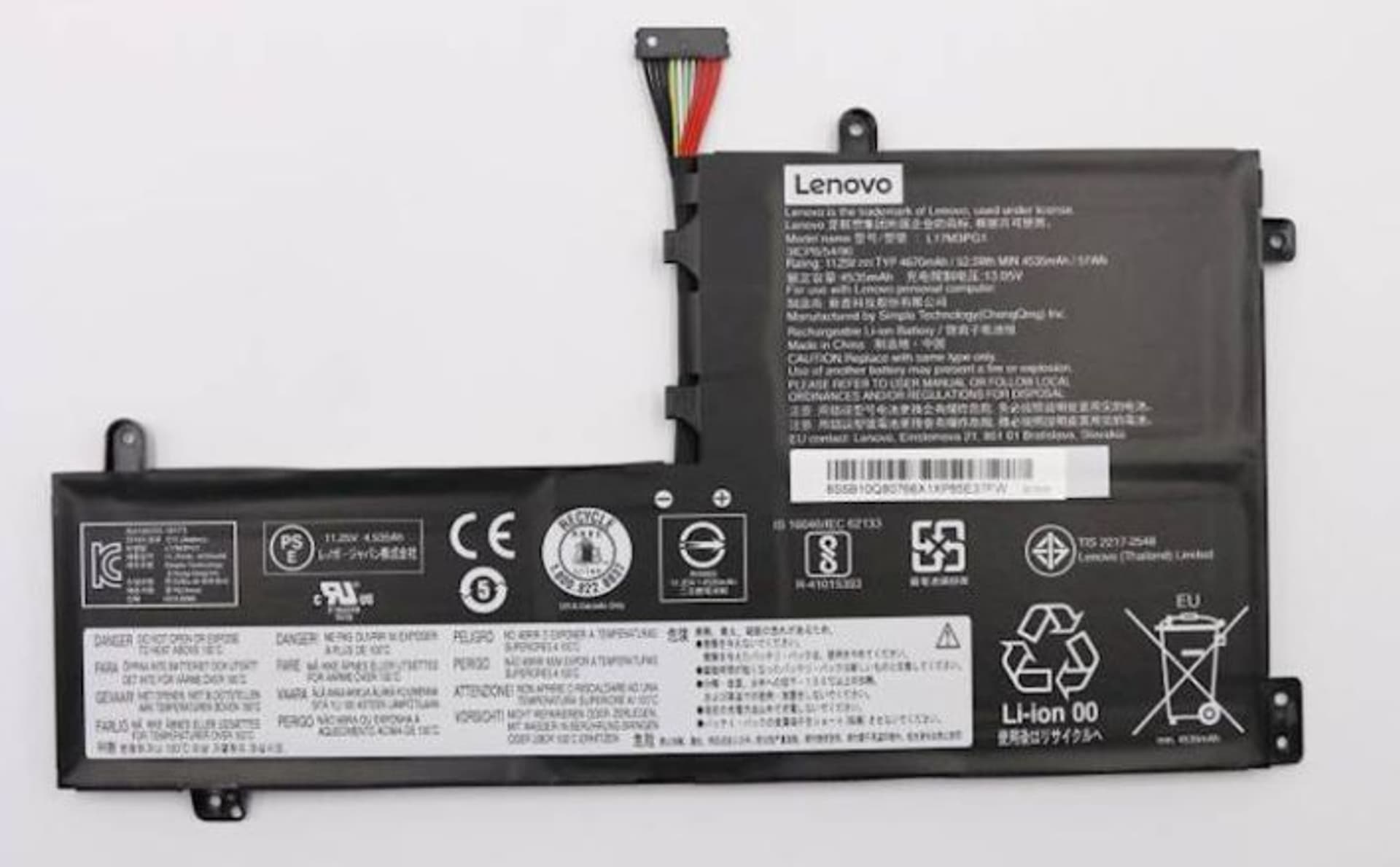 

Lenovo Battery 11.25V 52.5Wh 3 Cell