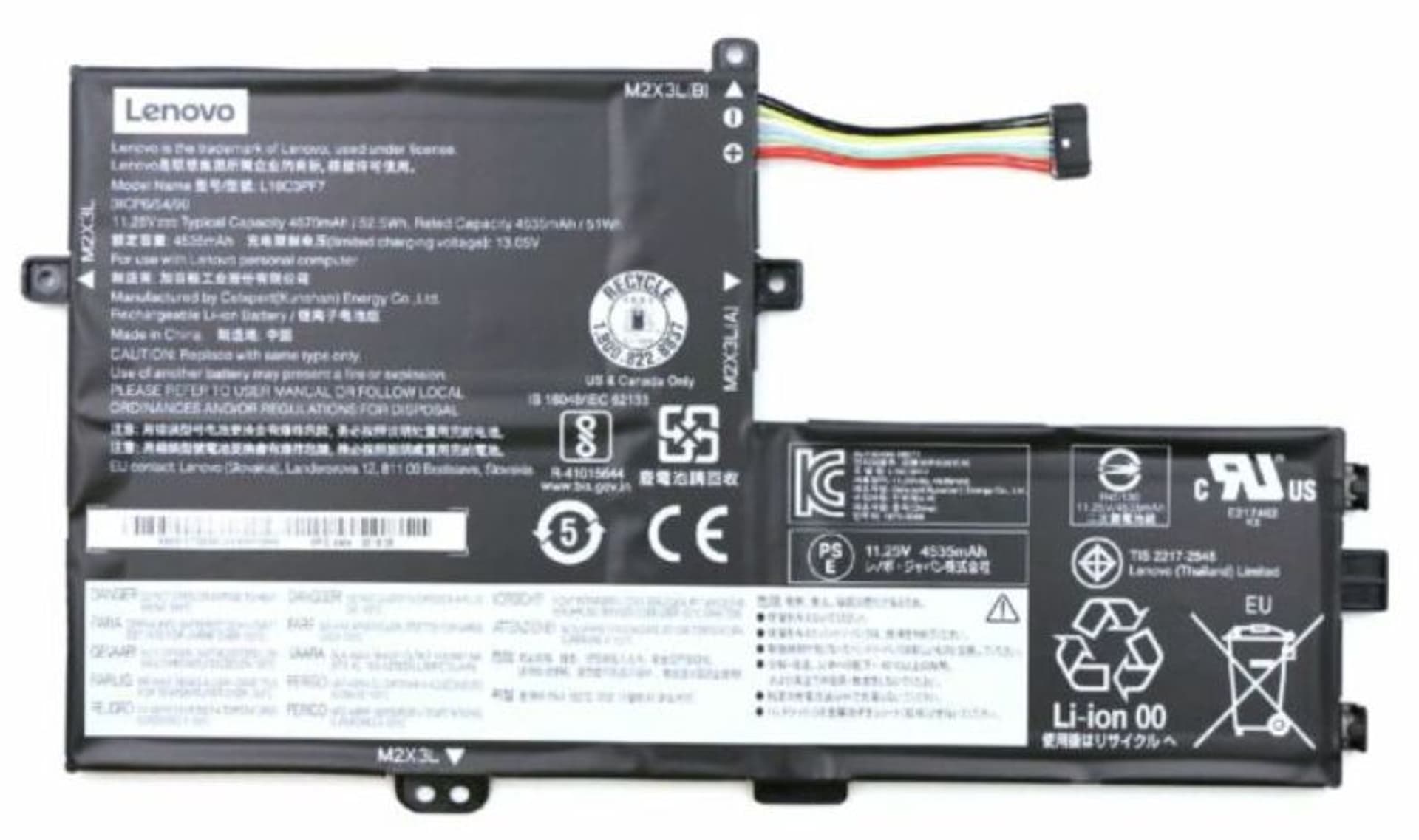 

Lenovo Battery 11.25V 52.5Wh 3 Cell
