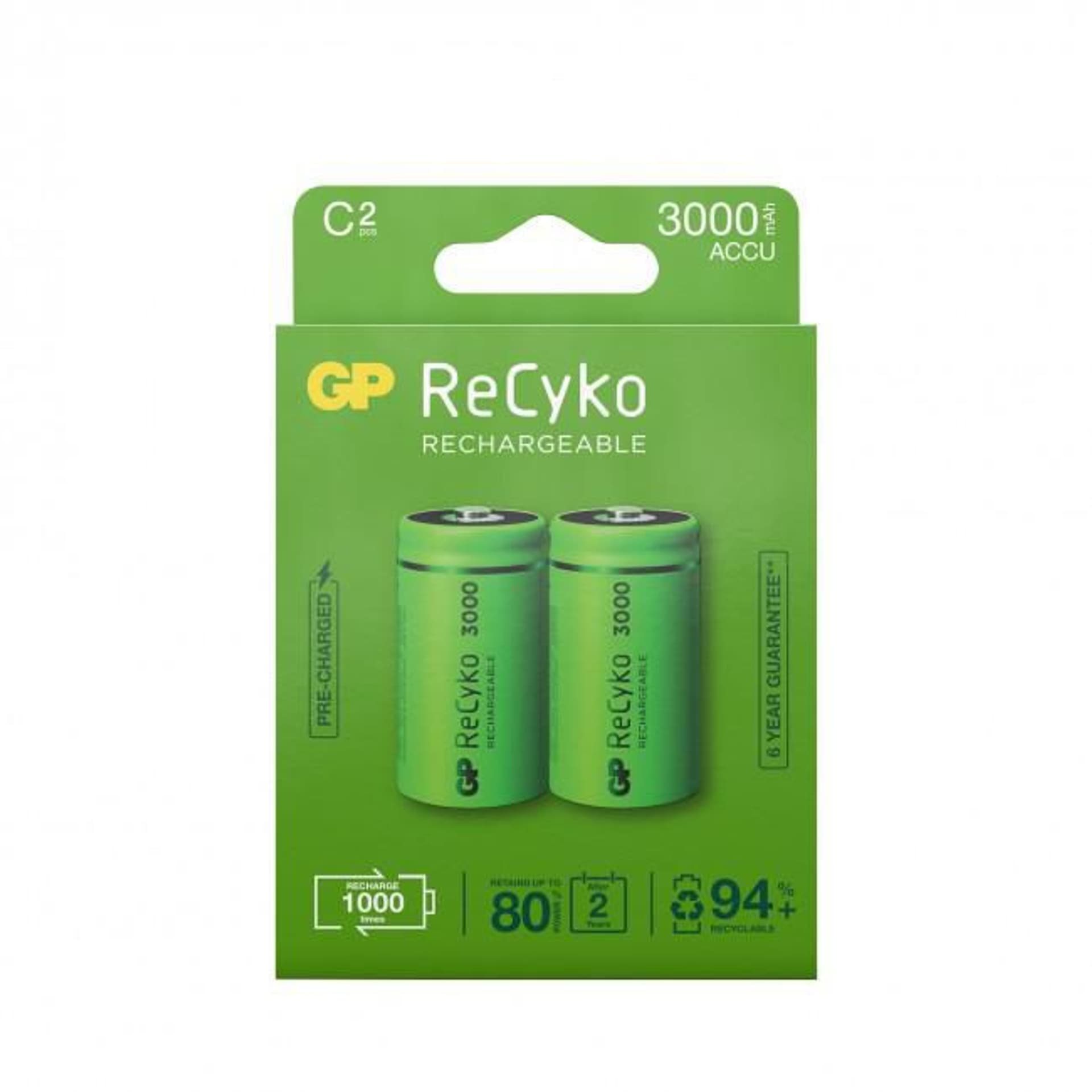 

GP Batteries RECYKO 300CHCB-2WB2/C