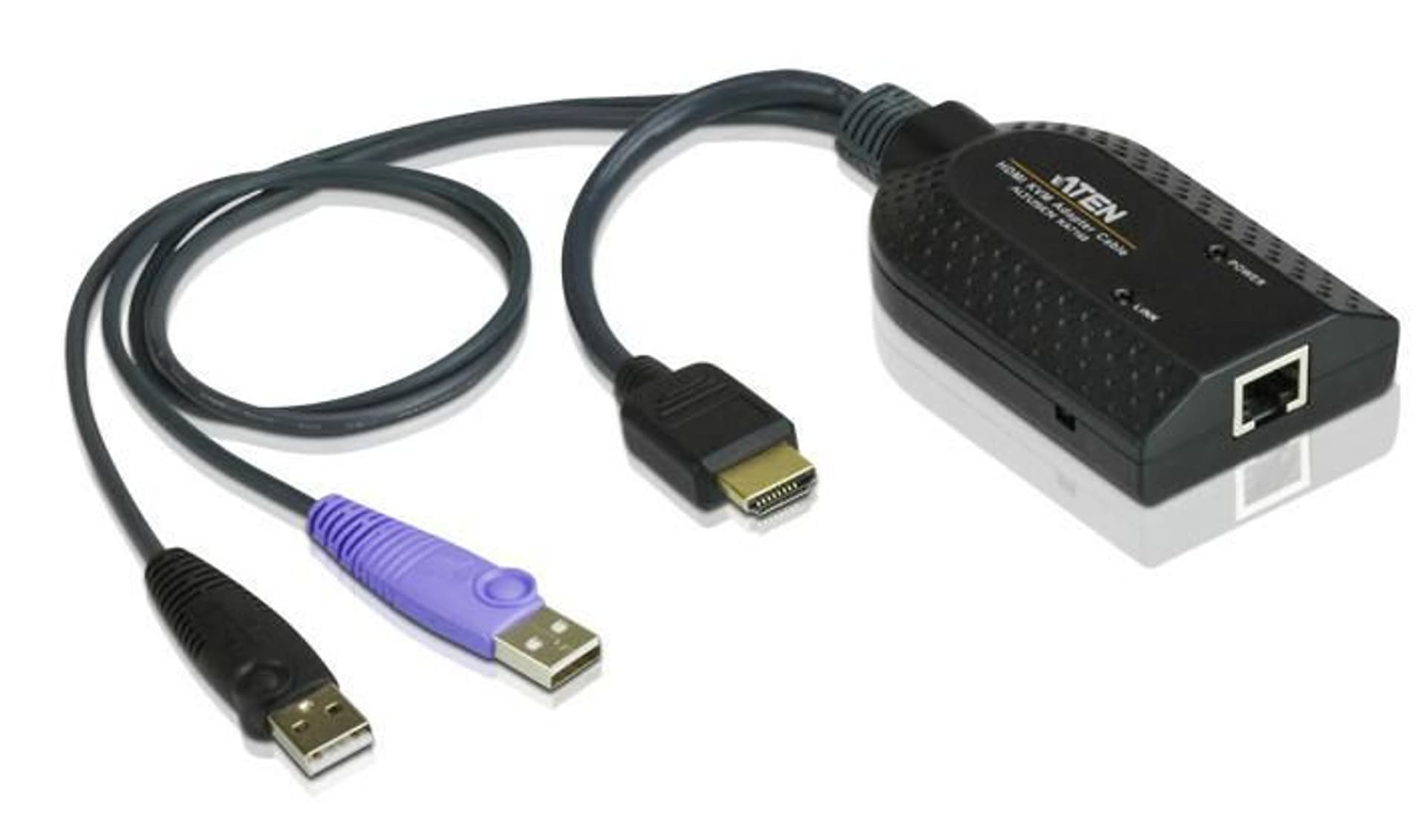 

Adapter ATEN KA7168 (HDMI, USB 2.0 - RJ45 ; kolor czarny)
