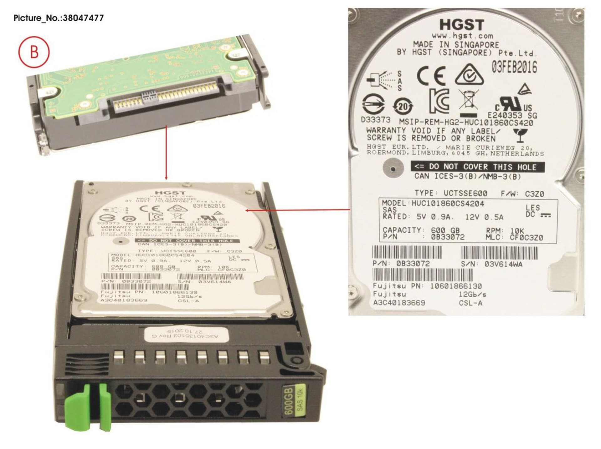 

CoreParts 600GB 2,5" SATA 10K RPM
