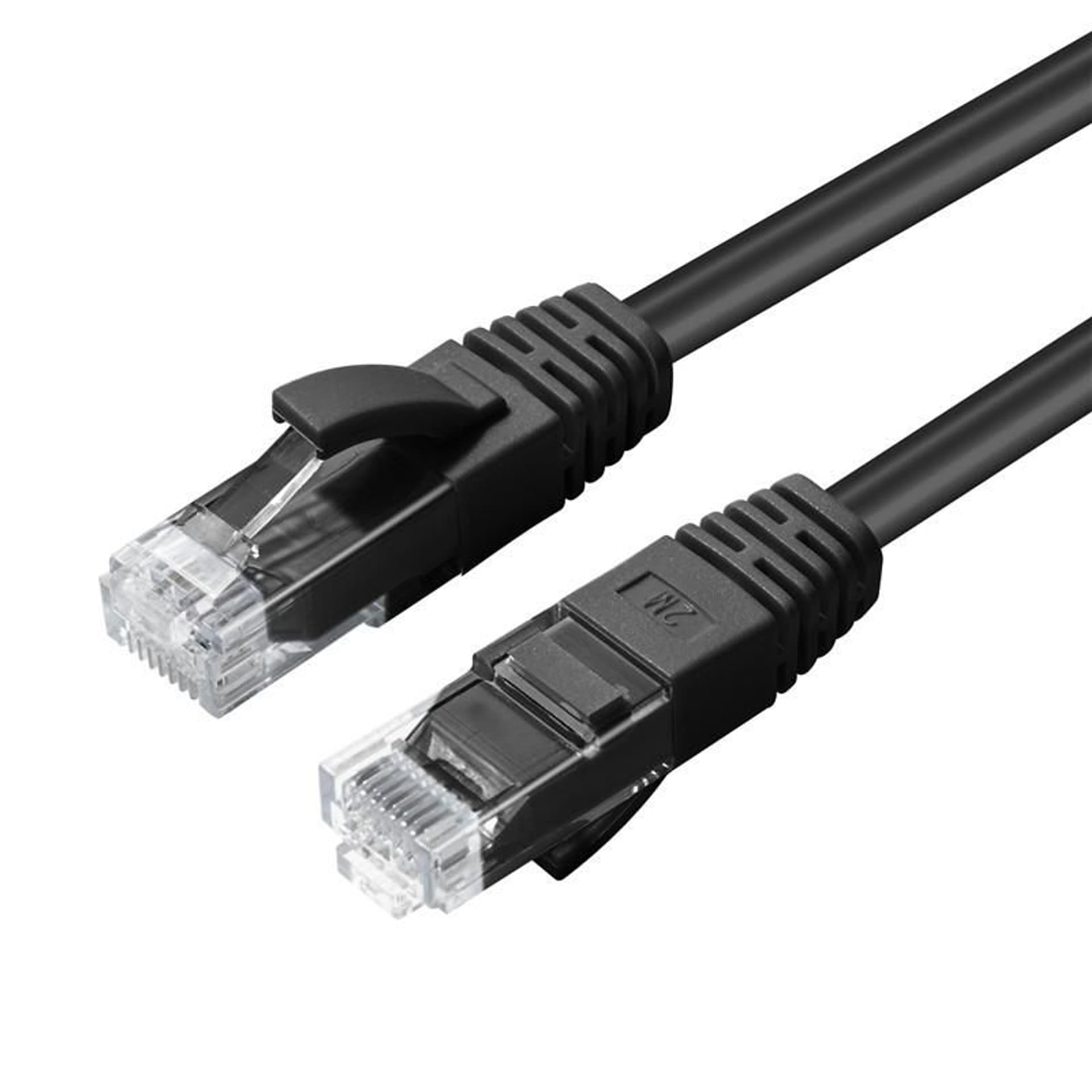 

MicroConnect CAT6A UTP 0.25m Black LSZH