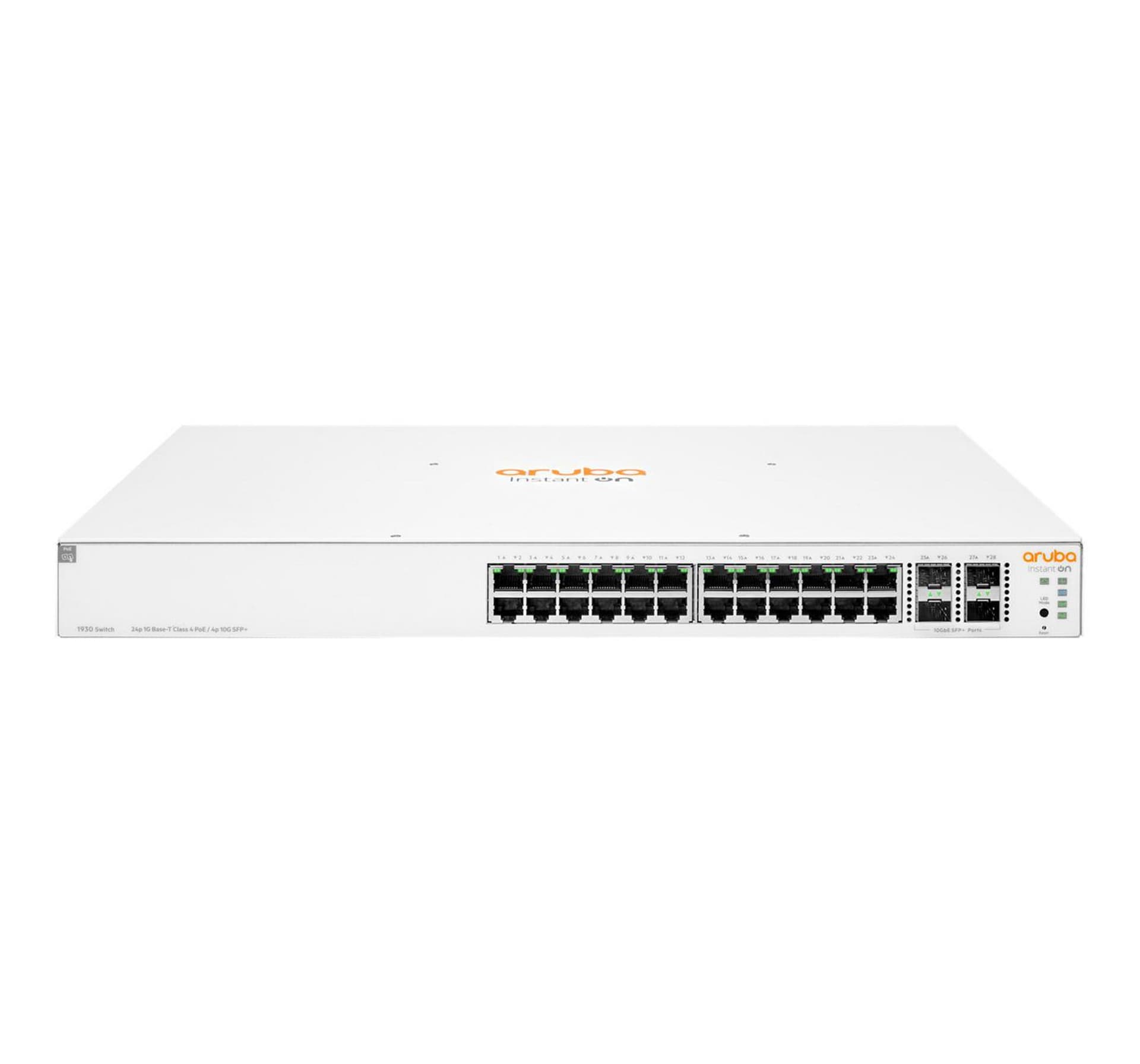 

Przełącznik Aruba Instant On 24x1GbE 4xSFP+ 370W PoE JL684A