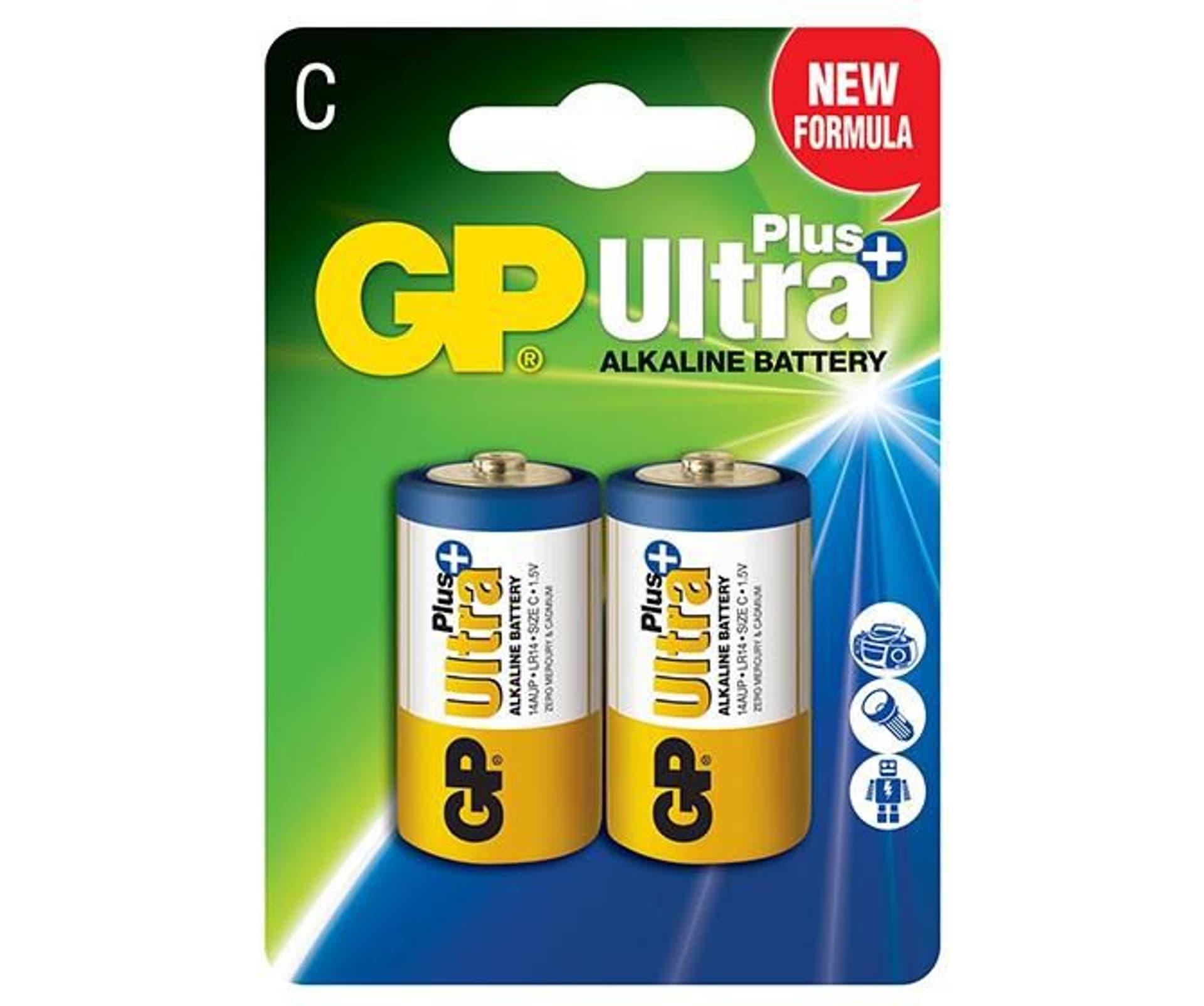 

BATERIA ULTRA+ ALKALINE 1.5V LR14 2 SZTUKI