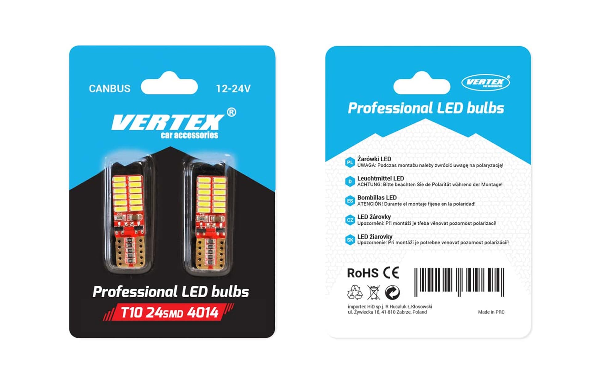 

Led canbus 24smd 4014 t10e (w5w) white 12v/24v, W5w) white 12v/24